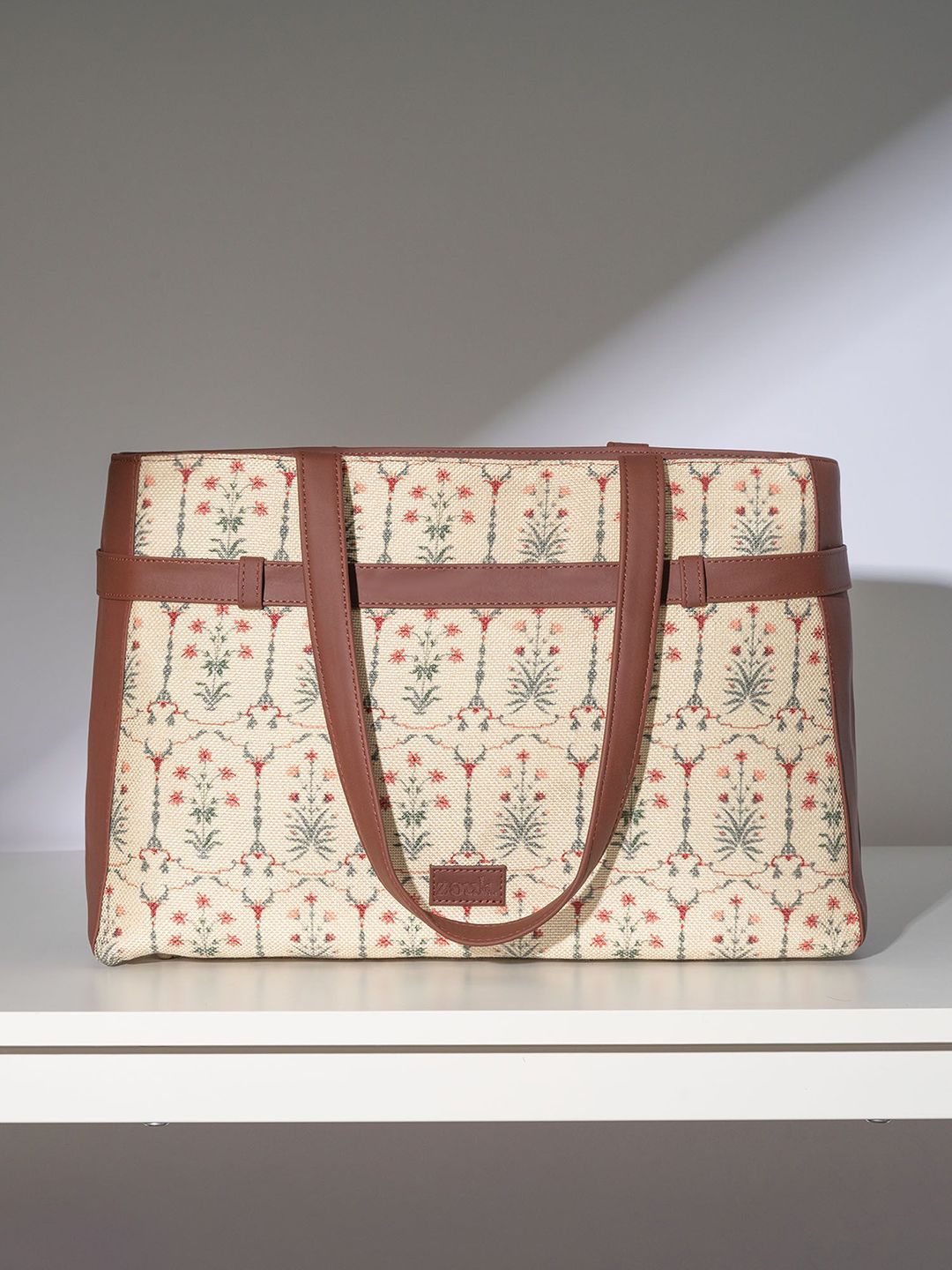 ZOUK Women Ethnic Motifs Printed Shopper Leather Tote Bag-picture-27