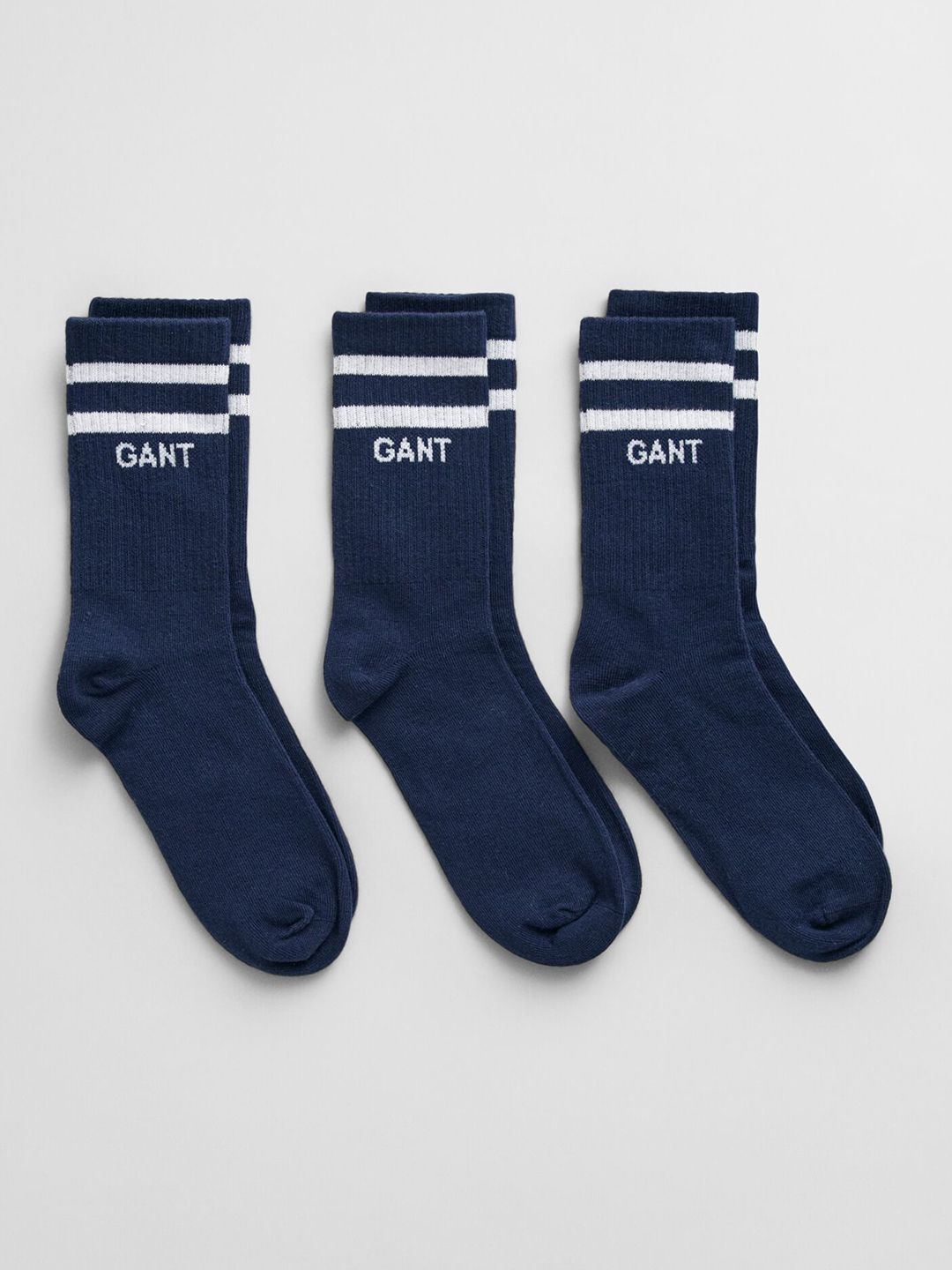 GANT Boys Pack Of 3 Striped Calf Length Socks-picture-10