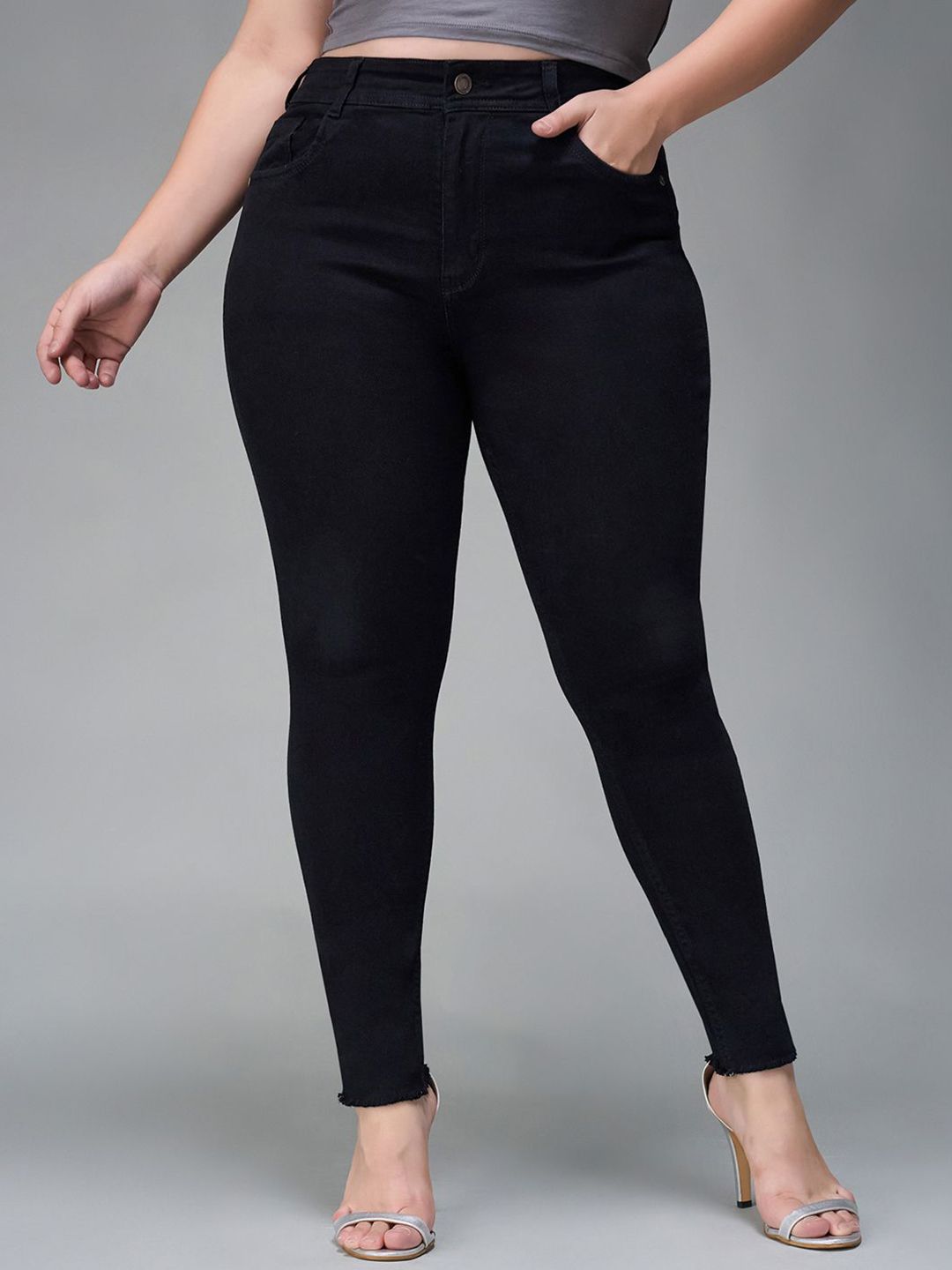 Miss Chase A+ Women Skinny Fit High-Rise Stretchable Jeans