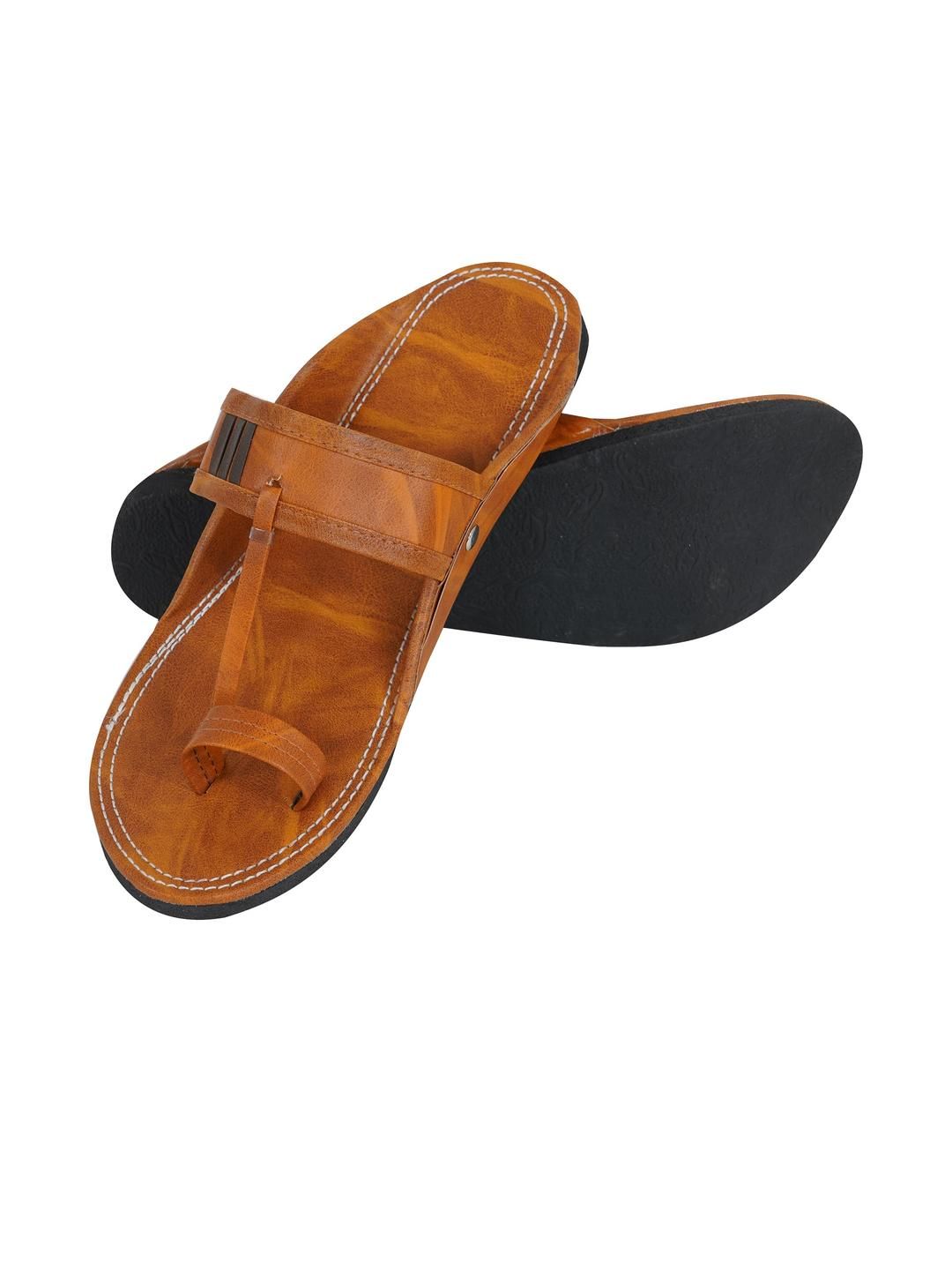 DFR Men Tan Synthetic Comfort Sandals-picture-27