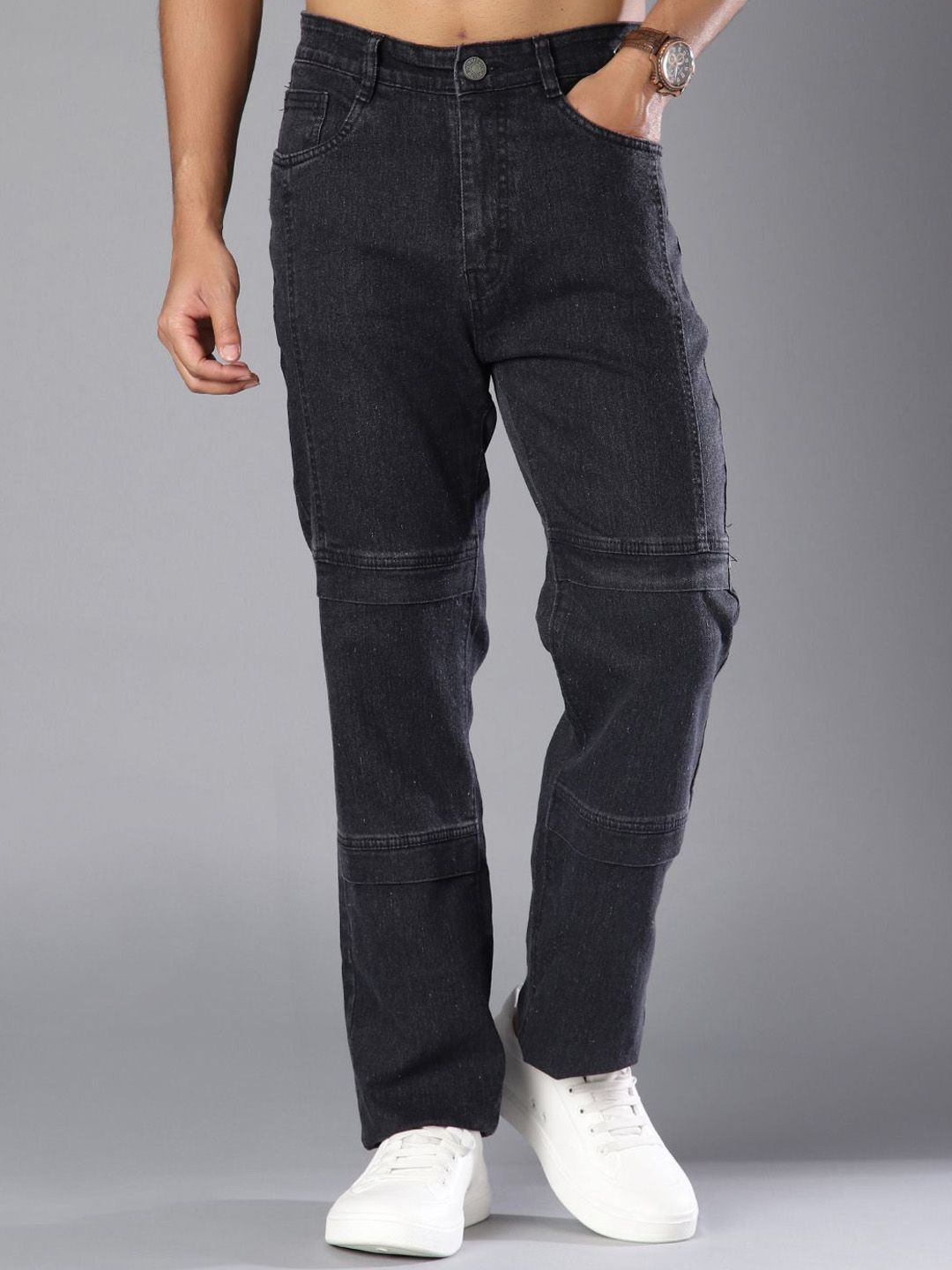 V-Mart Men Regular Fit Mid-Rise Light Fade Jeans-picture-28