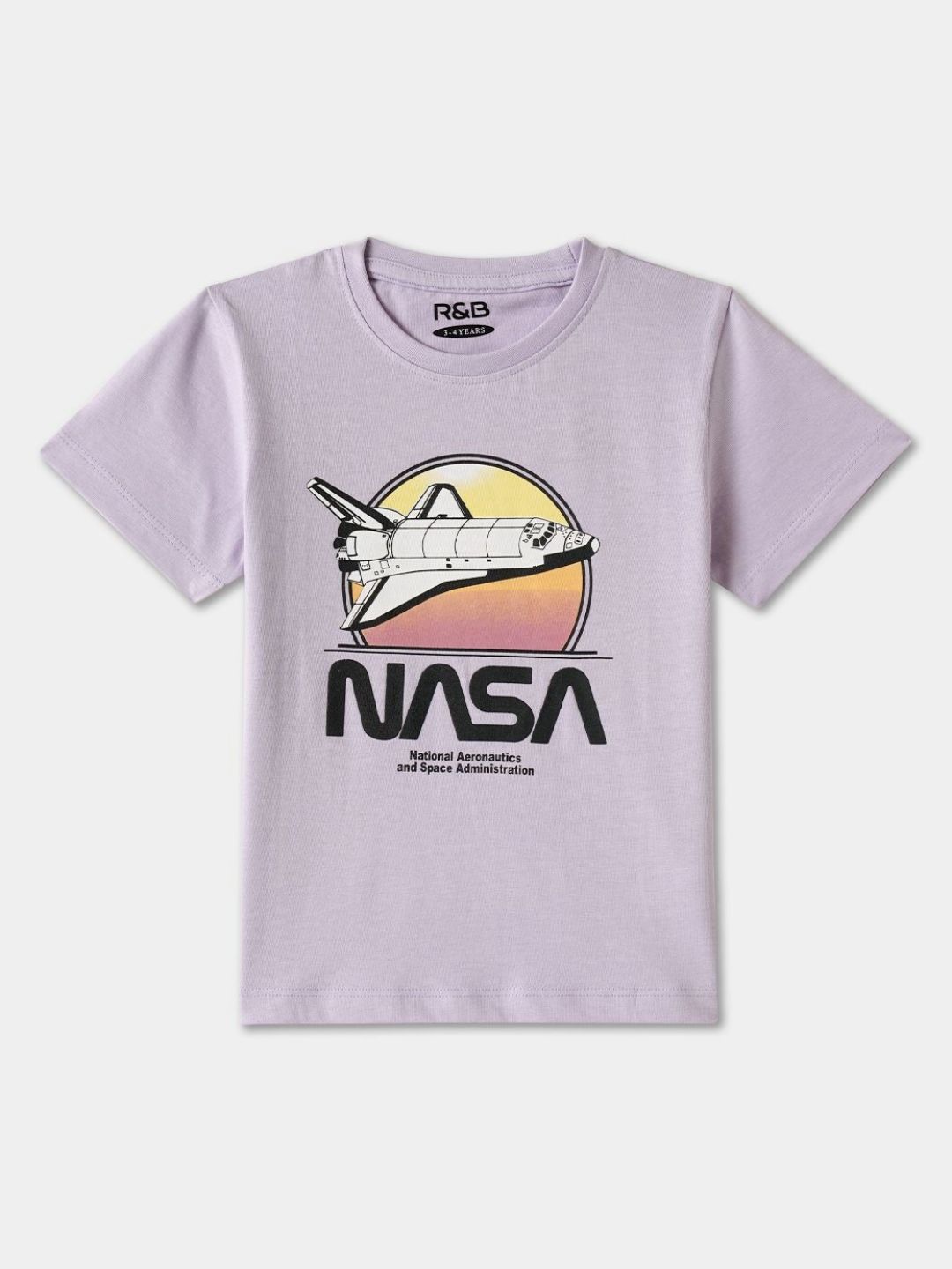 R&B Boys NASA Graphic Printed Round Neck Cotton T-shirt-picture-50