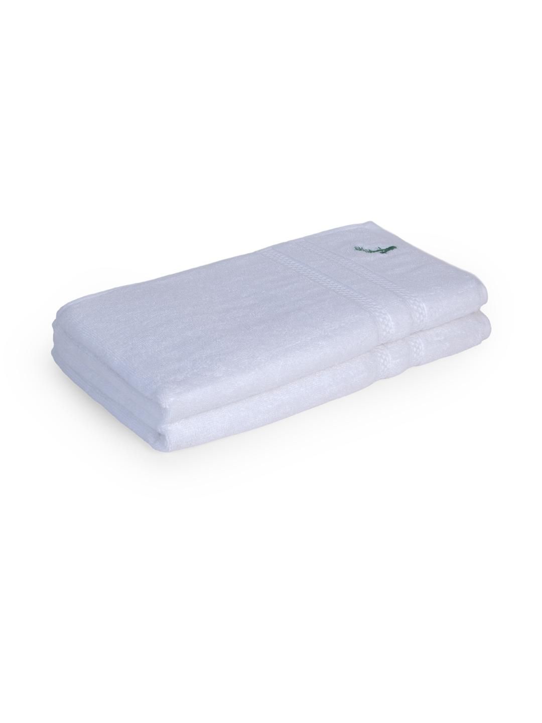 Feather & Spun Pack of 2 Pure Snow Lavender Antimicrobial Bamboo Cotton Hand Towel-image-10