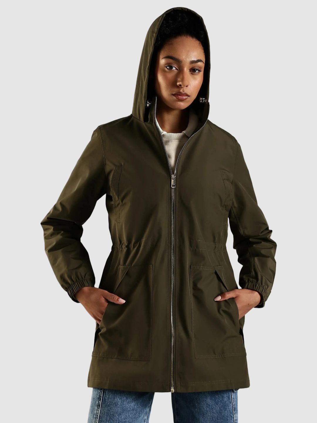 Tommy Hilfiger Women Hooded Solid Tailored Jacket-picture-25