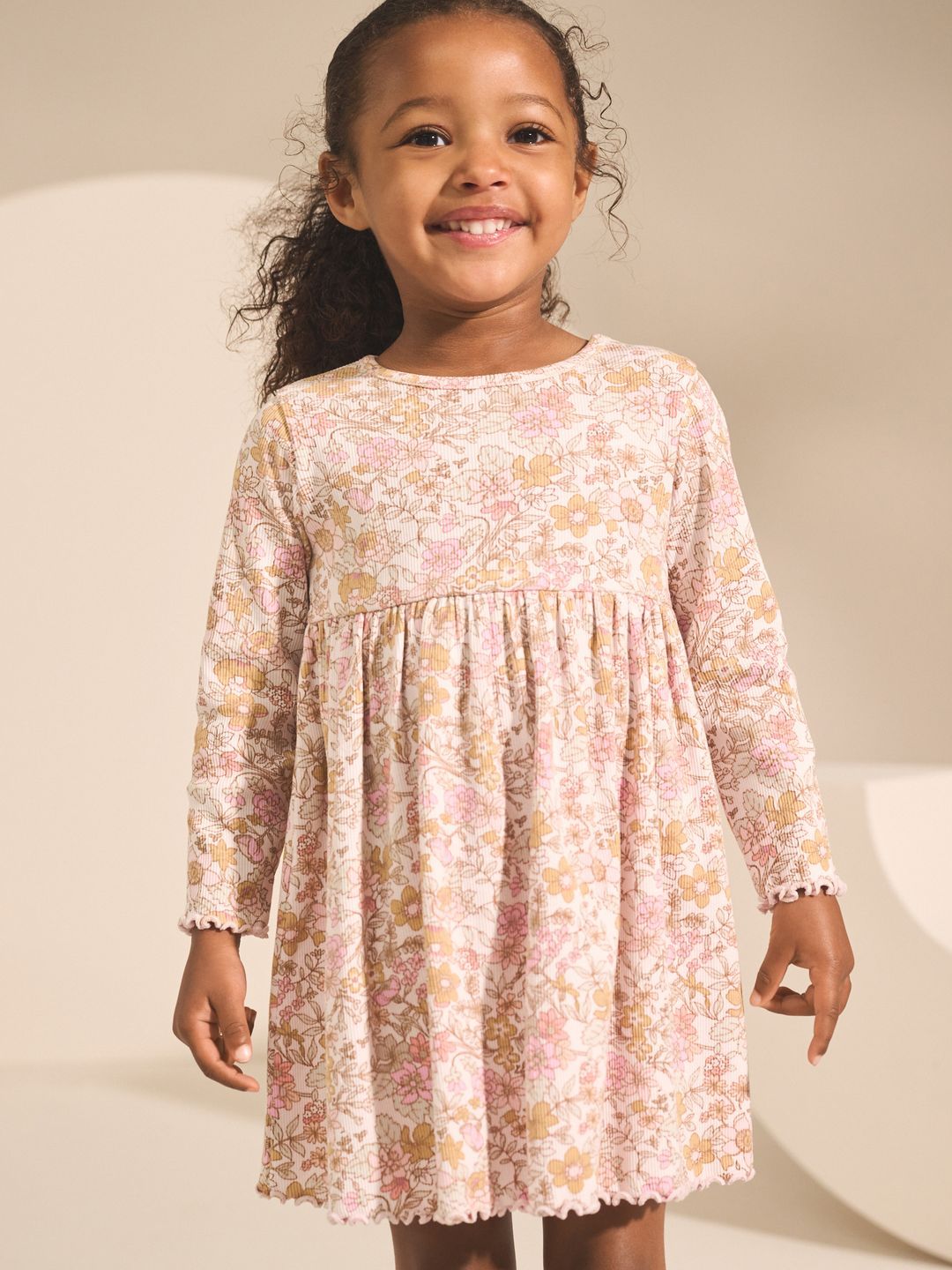 NEXT Girls Floral Print A-Line Dress