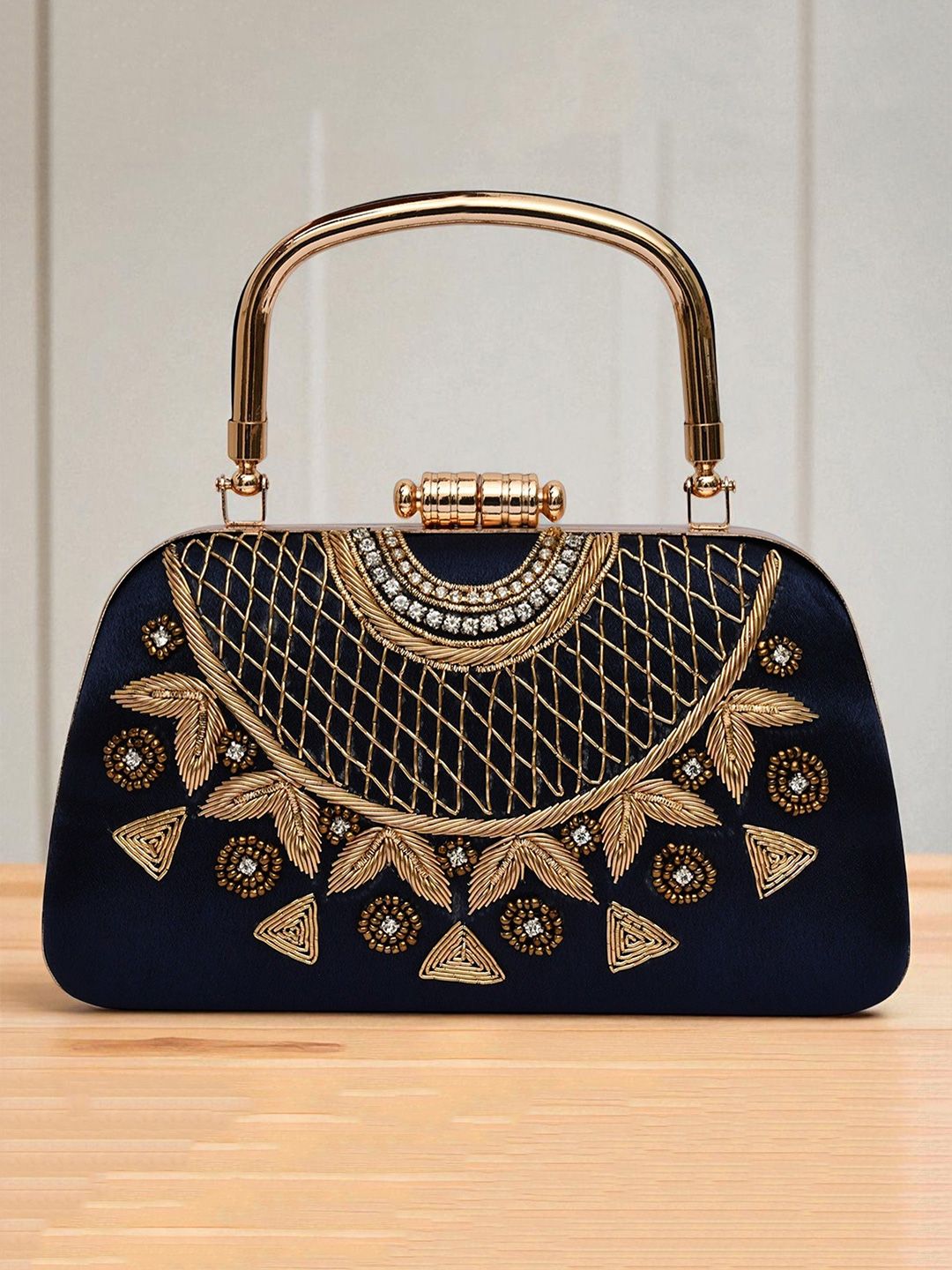 FOR THE BEAUTIFUL YOU Embellished Box Clutch-picture-34