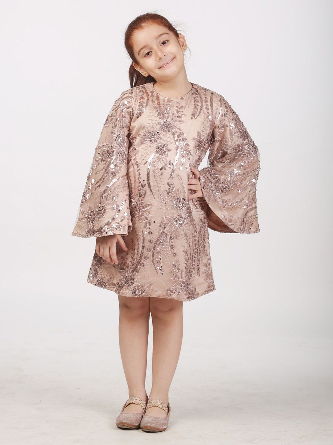 Alyaansh Couture Girls Embellished A-Line Dress-image-32