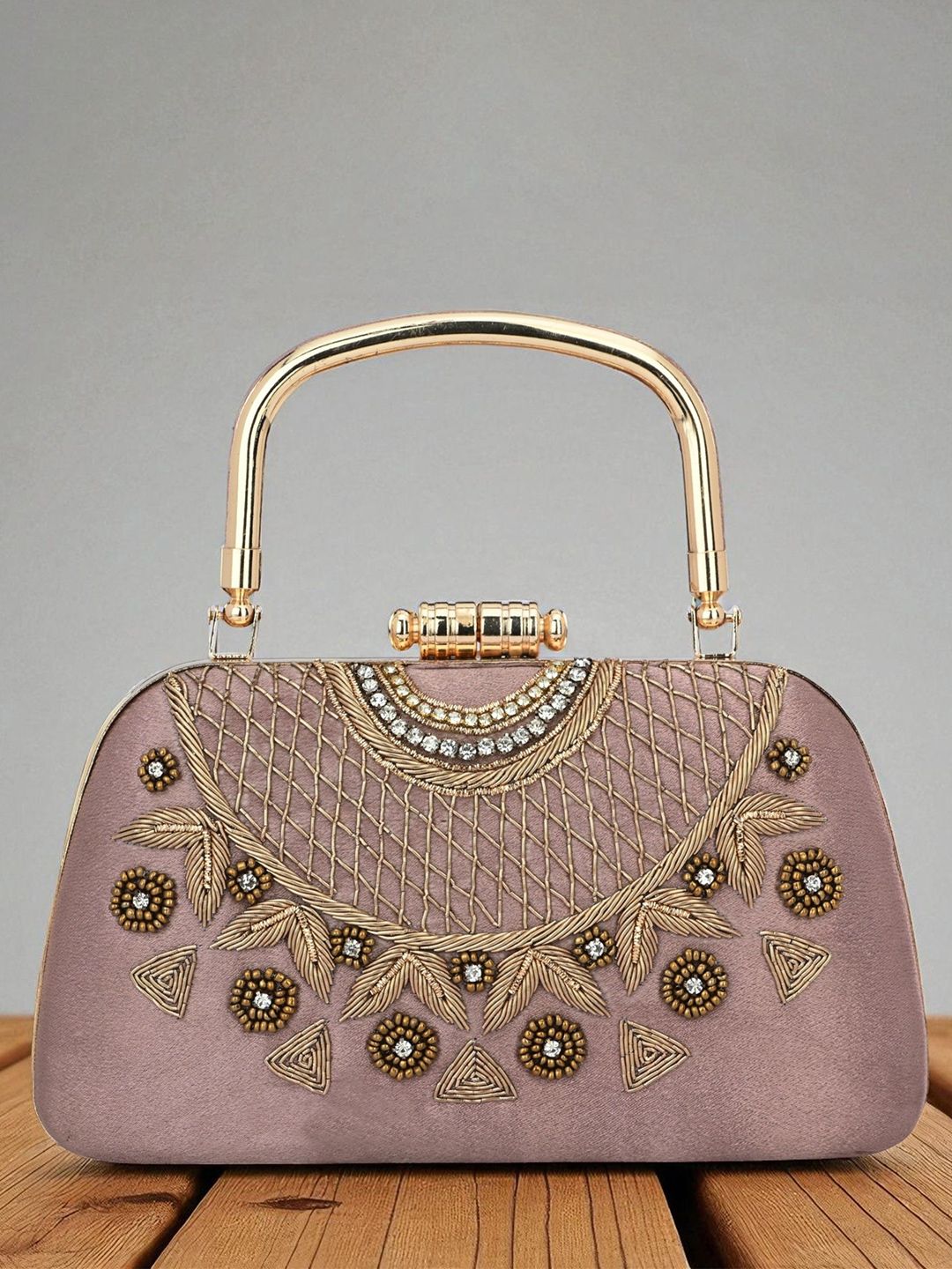 FOR THE BEAUTIFUL YOU Embellished Box Clutch-picture-37