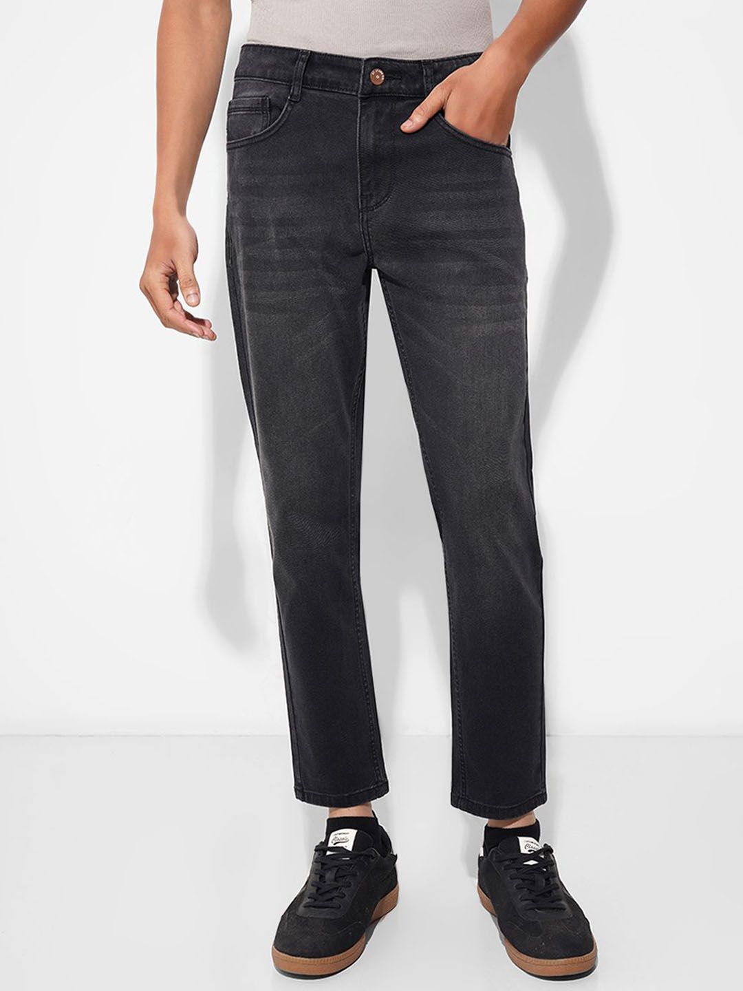 SF JEANS by Pantaloons Men Slim Fit Mid-Rise Heavy Fade Jeans-picture-33