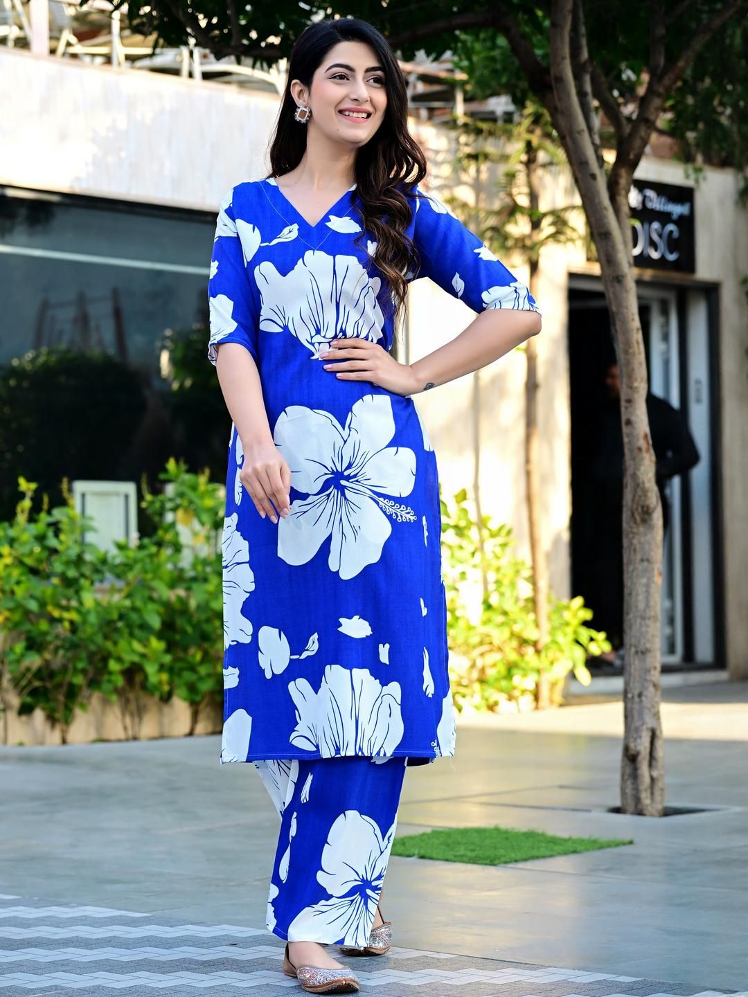 Dhibha Floral Printed Kurta Set