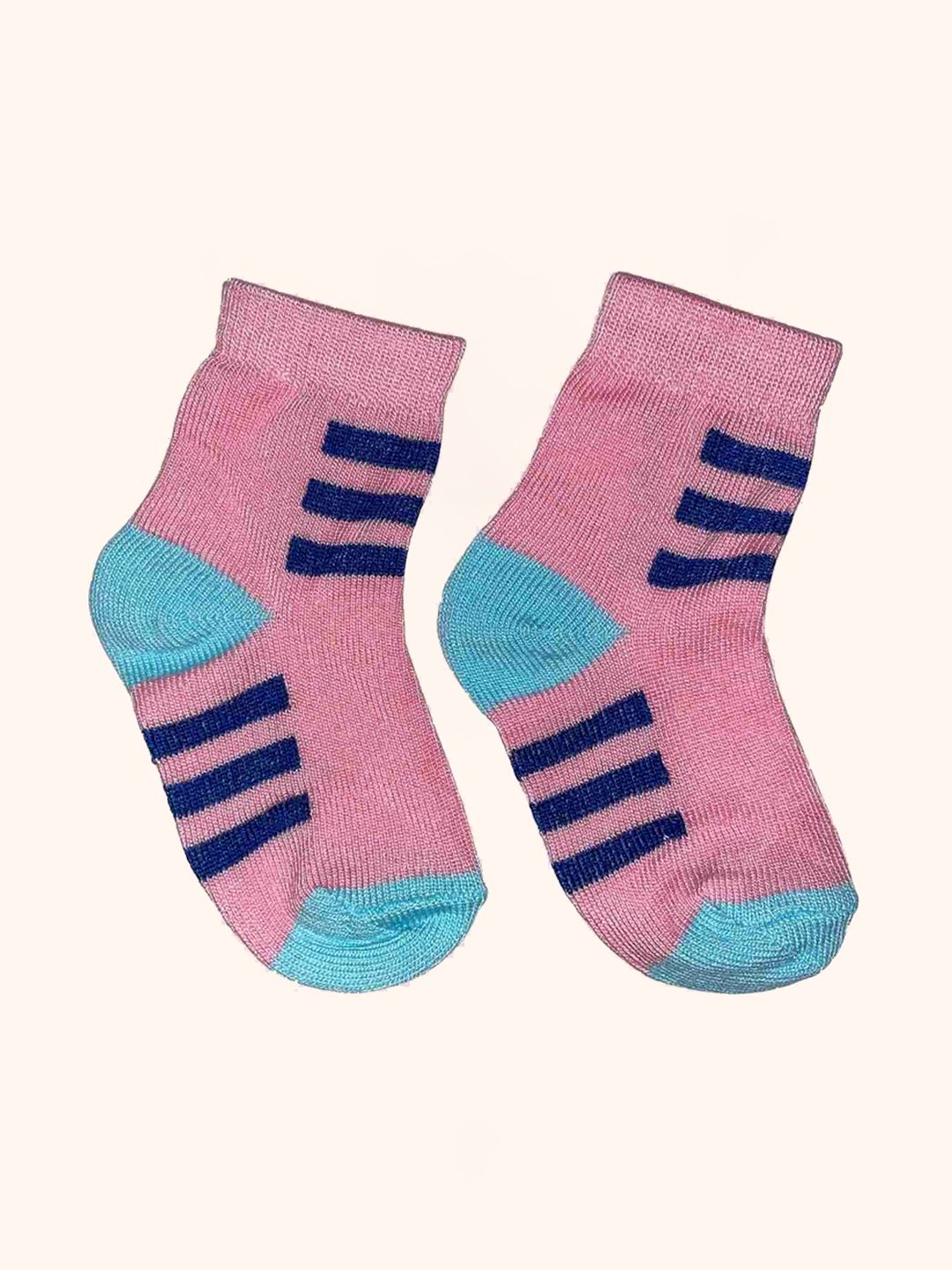 HEBTROCO Kids Color Blocked Ankle-Length Socks-image-4