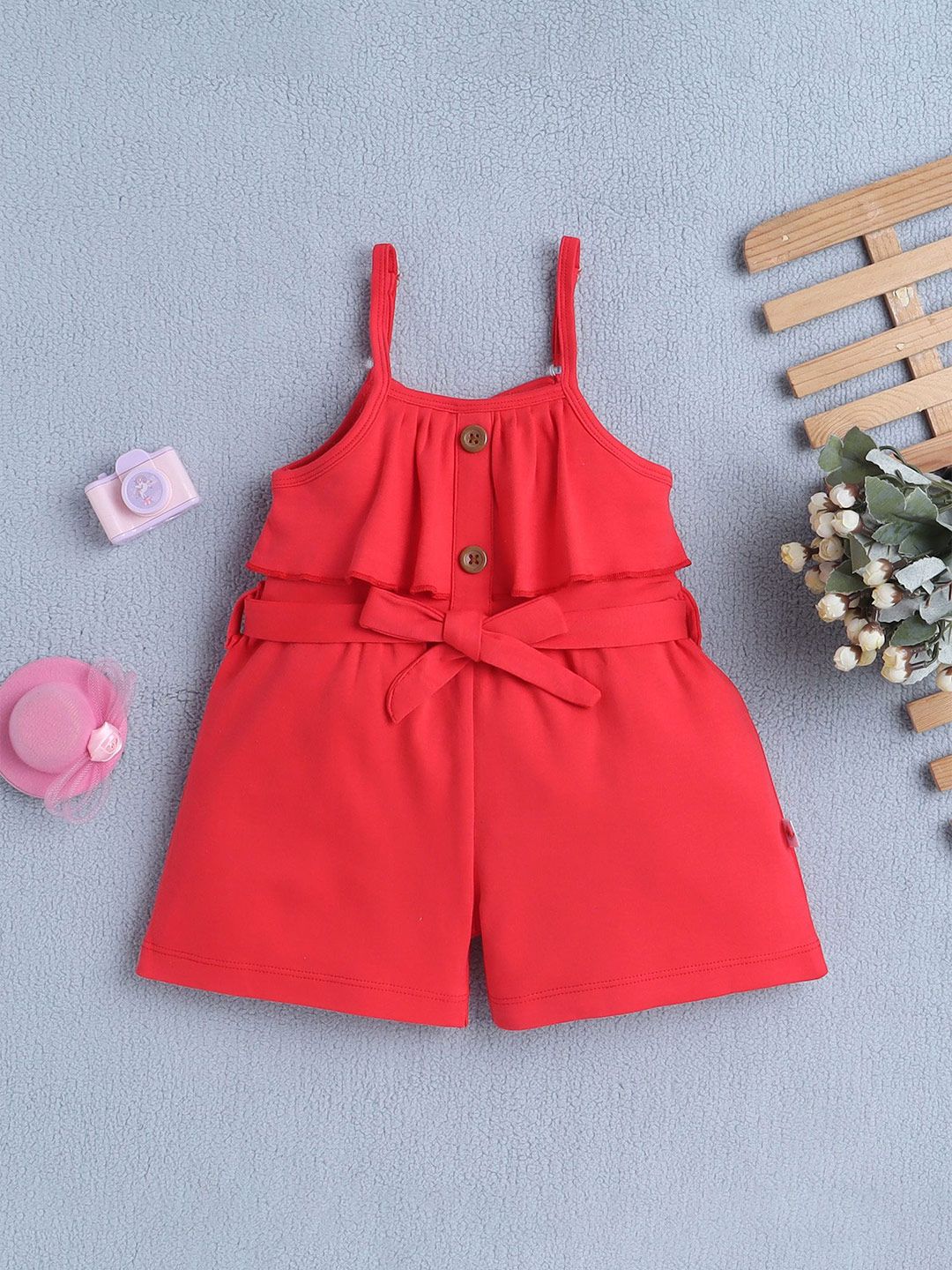 BUMZEE Girls Basic Jumpsuit with Ruffles-picture-7