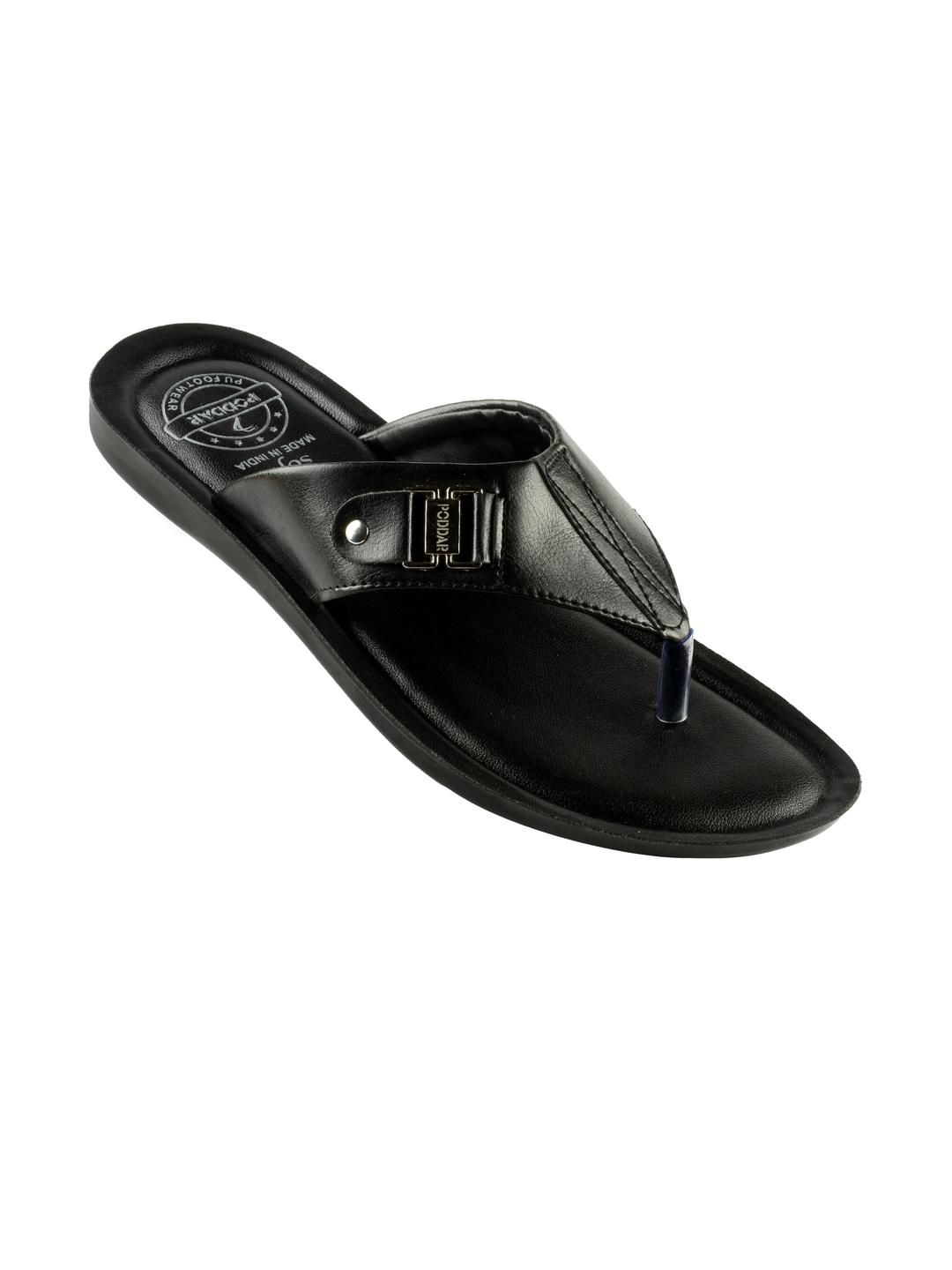 Poddar Men Black Slip-On Flats-picture-40