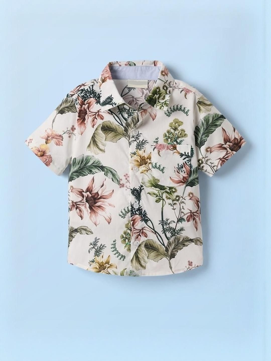 DUTT CREATION Boys Cotton Floral Printed Shirt-picture-54