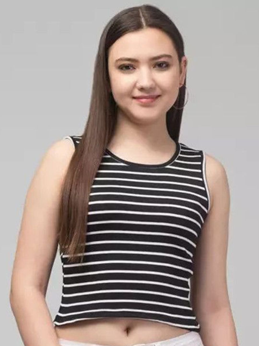 Western Darji Women Striped Cotton Crop Top-picture-24