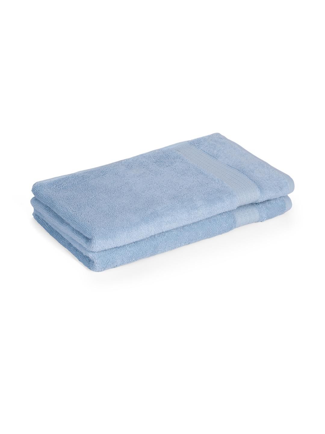 Feather & Spun Skywave Blue Lavender Fragrance Antimicrobial Organic Cotton Hand Towel-image-44