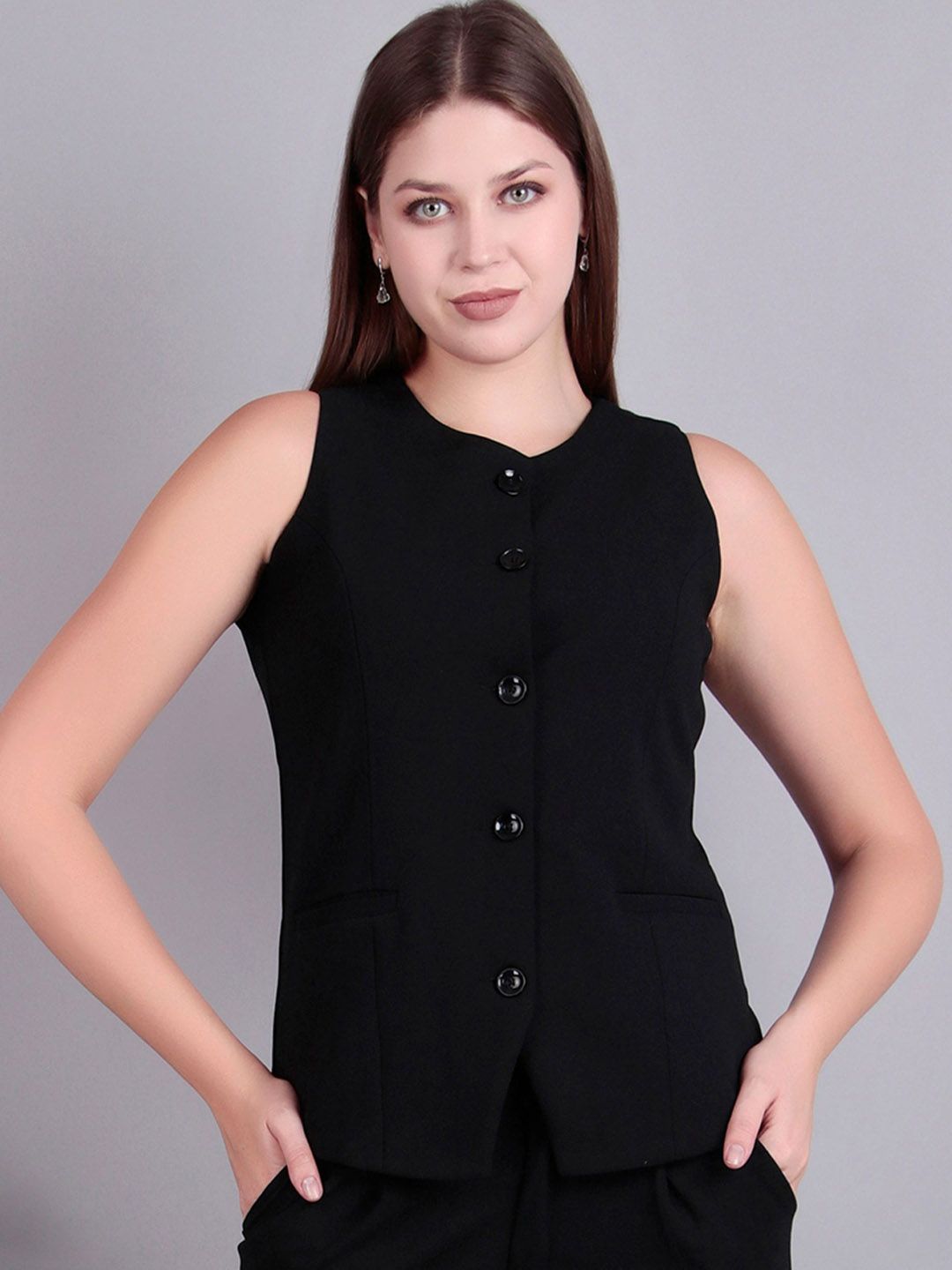 Rocksy Slim Fit Satin Waistcoat-picture-40