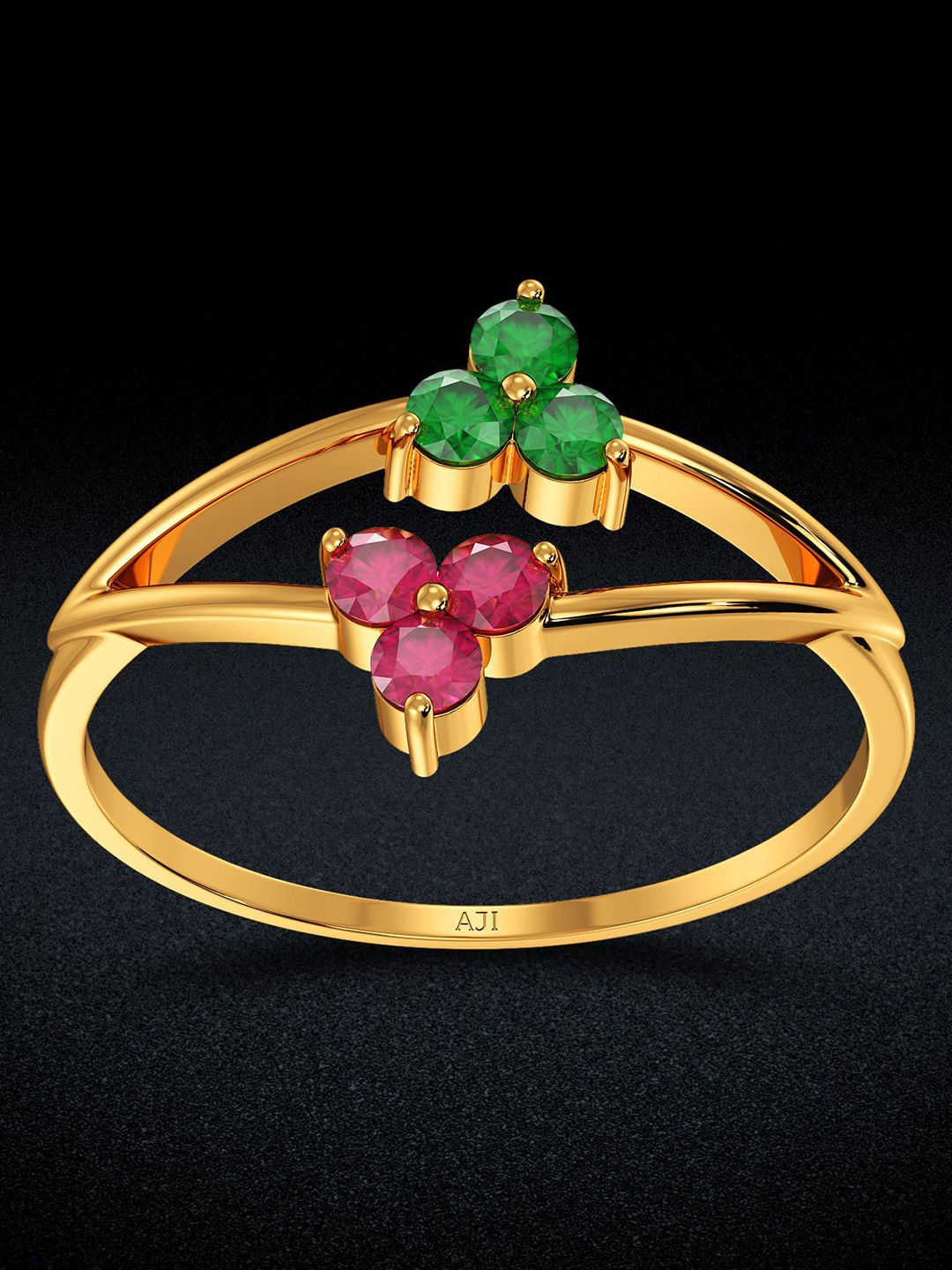 Joyalukkas Women 22 KT Gold Bloom Finger Ring - 2.03 g-picture-32