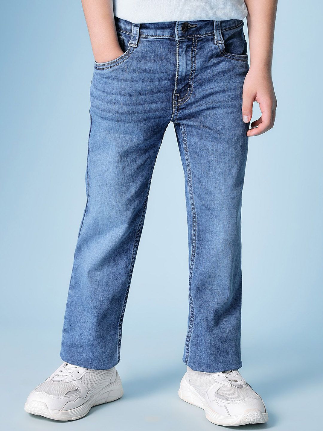 U.S. Polo Assn. Kids Boys Relaxed Fit Mid-Rise Light Fade Jeans-picture-19