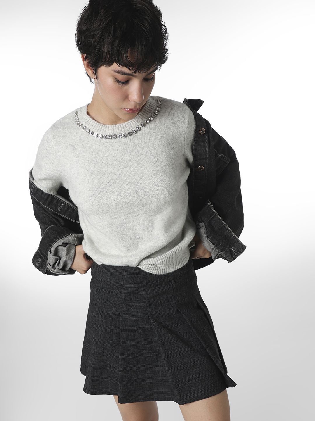 ONLY Women Ribbed Embellished Pullover-picture-14