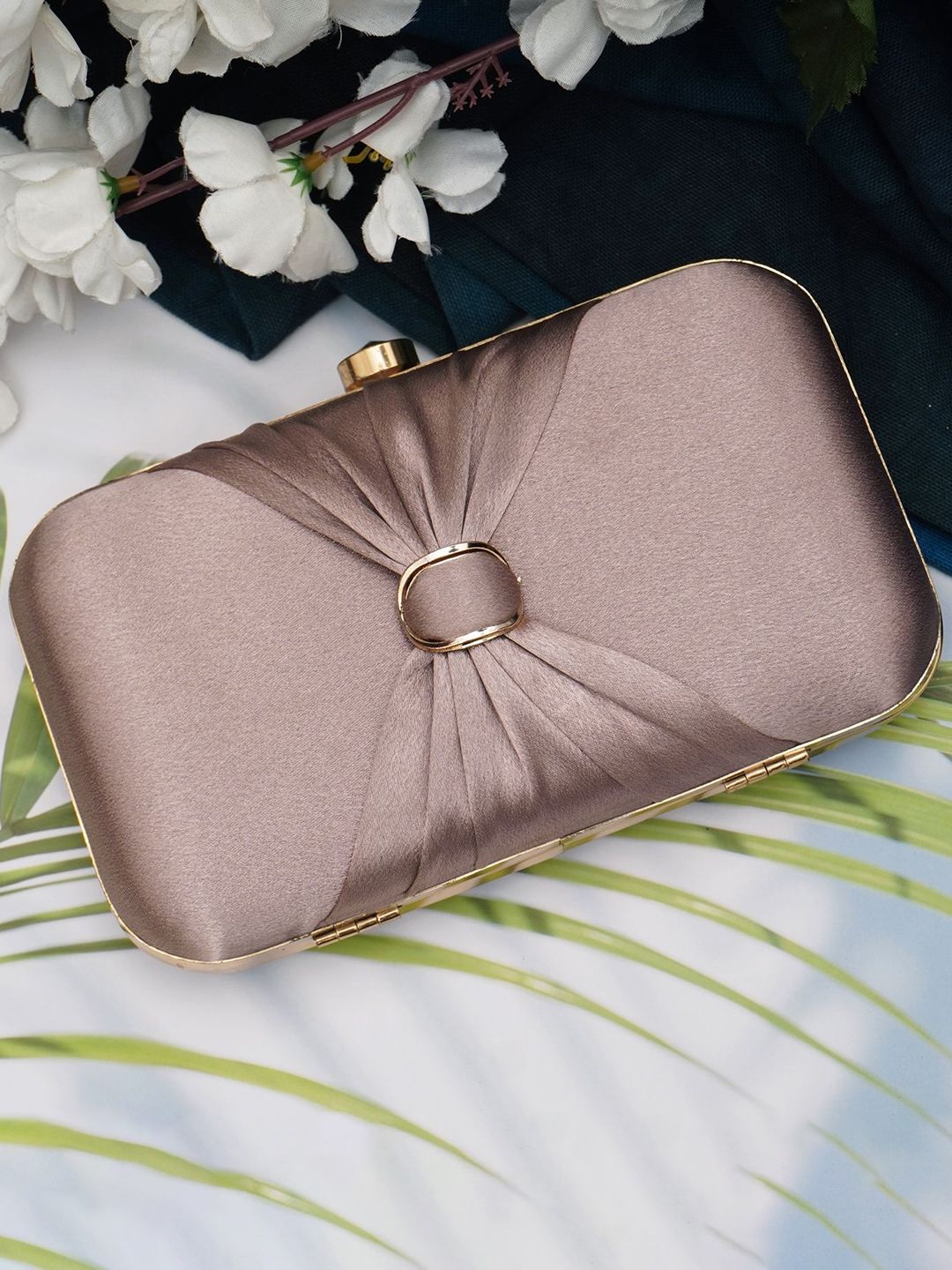 FOR THE BEAUTIFUL YOU Buckle Detail Box Clutch-picture-22