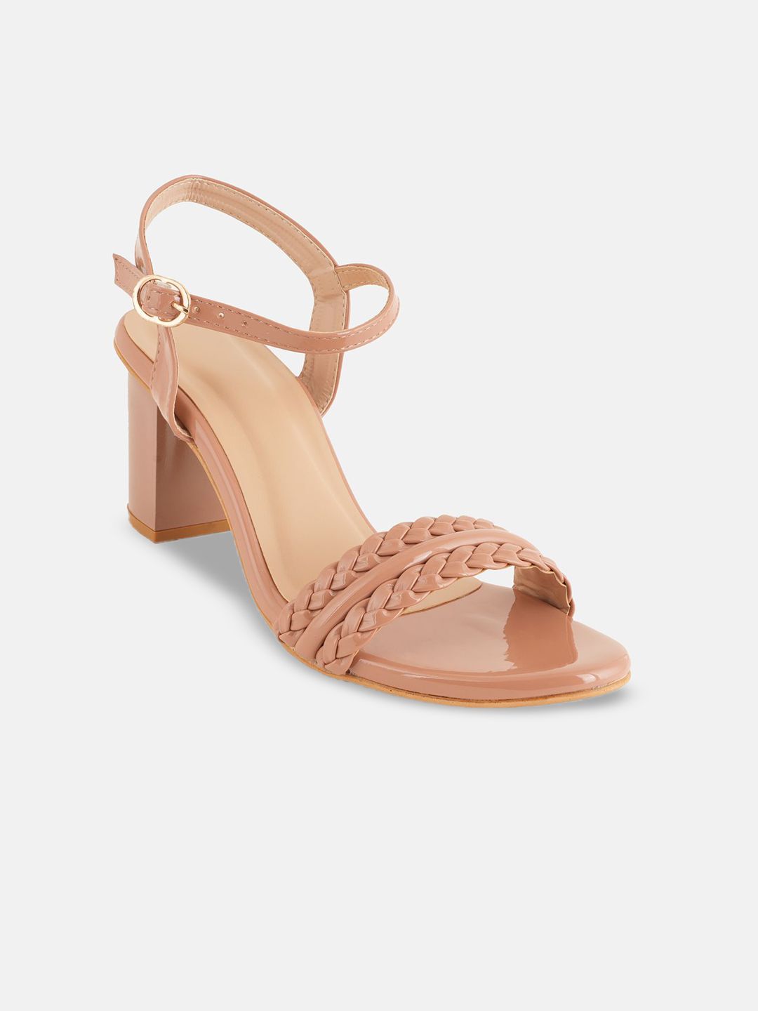 Mast & Harbour Block Heel Sandals with Buckles-image-1