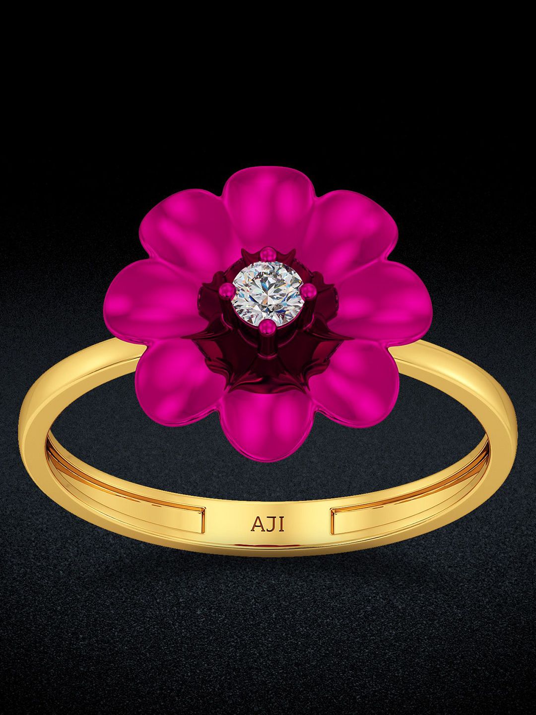 Joyalukkas Women 22 KT Gold Bloom Flower Ring - 2.671 g-picture-24
