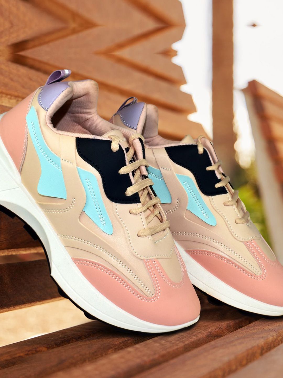 Ajanta Women Colourblocked Sneakers-picture-12
