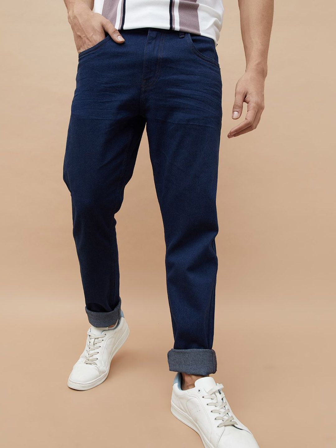 Fame Forever by Lifestyle Men Tapered Fit Mid-Rise Cotton Jeans-picture-39