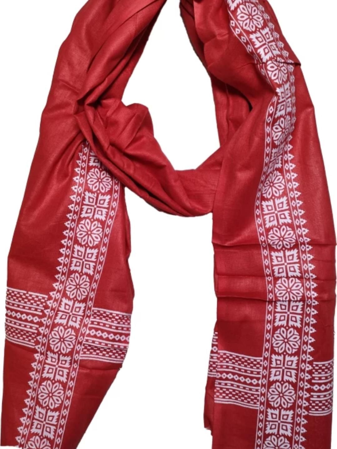 Anjani fashion Men Printed Border Pure Cotton Scarf-image-47