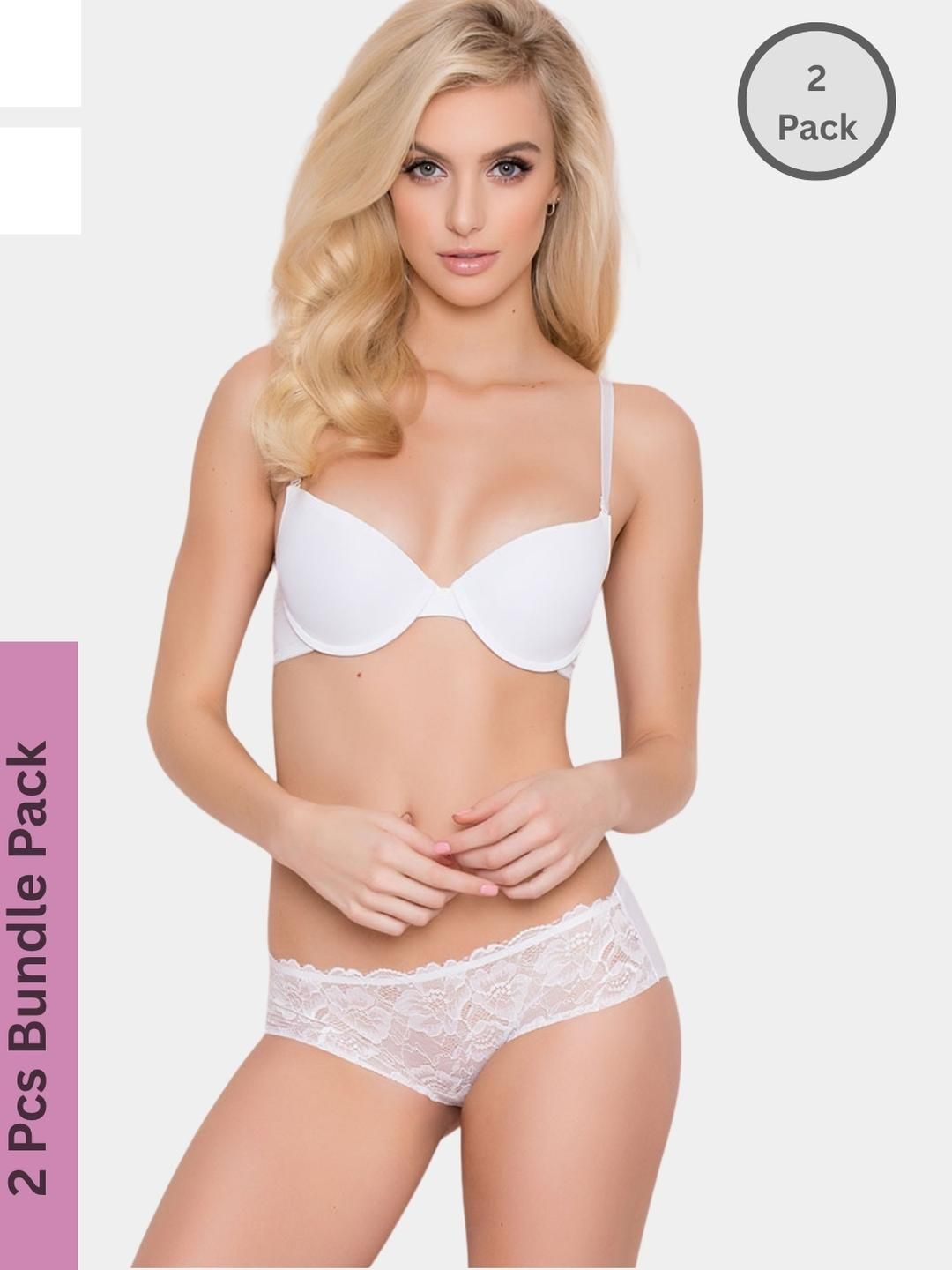 MYZA Women White Nylon Mid-Rise Hipster Briefs-picture-25