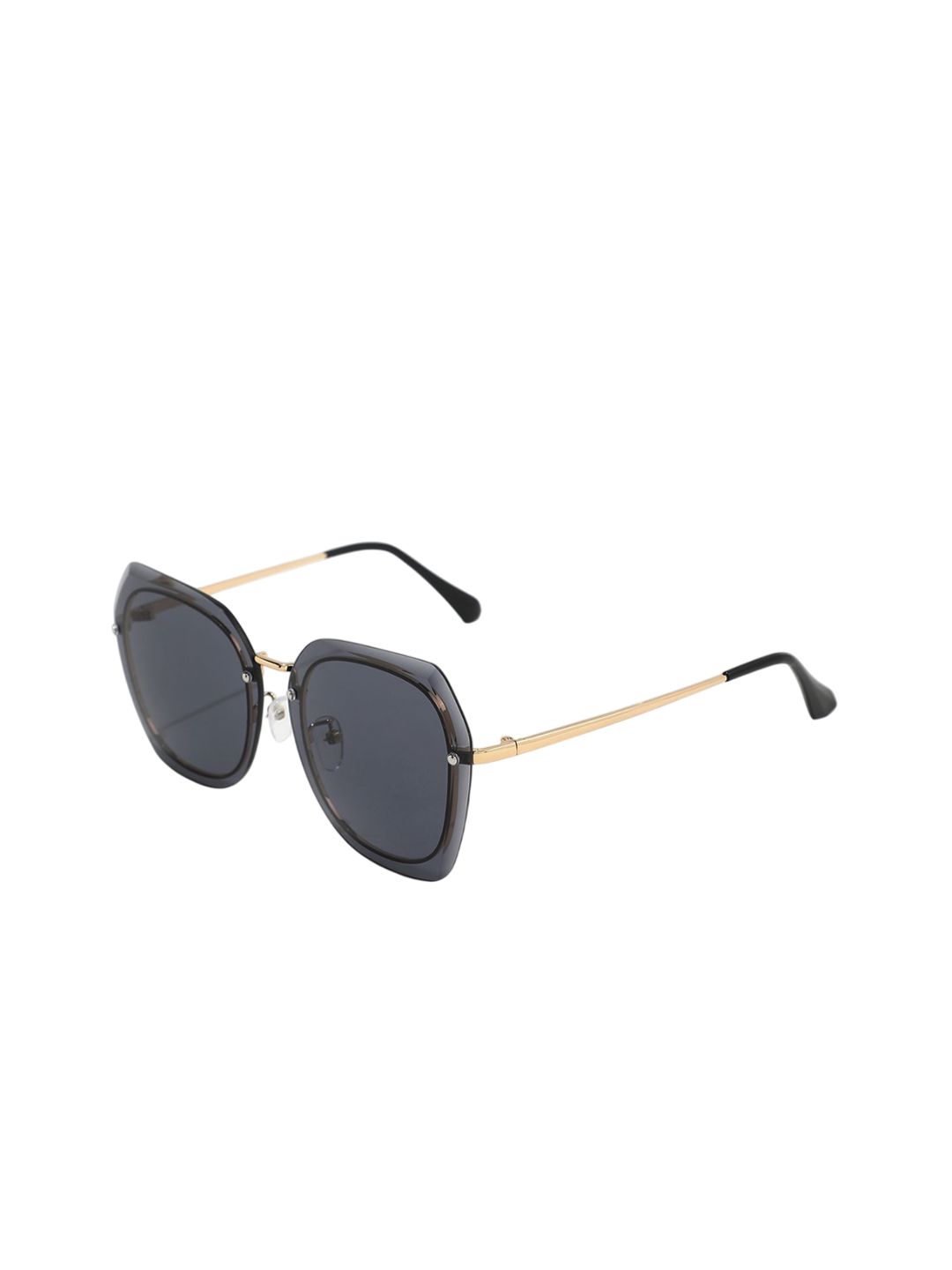 LULU & SKY Women Grey Lens & Gold-Toned Rimless Other Sunglasses-image-30