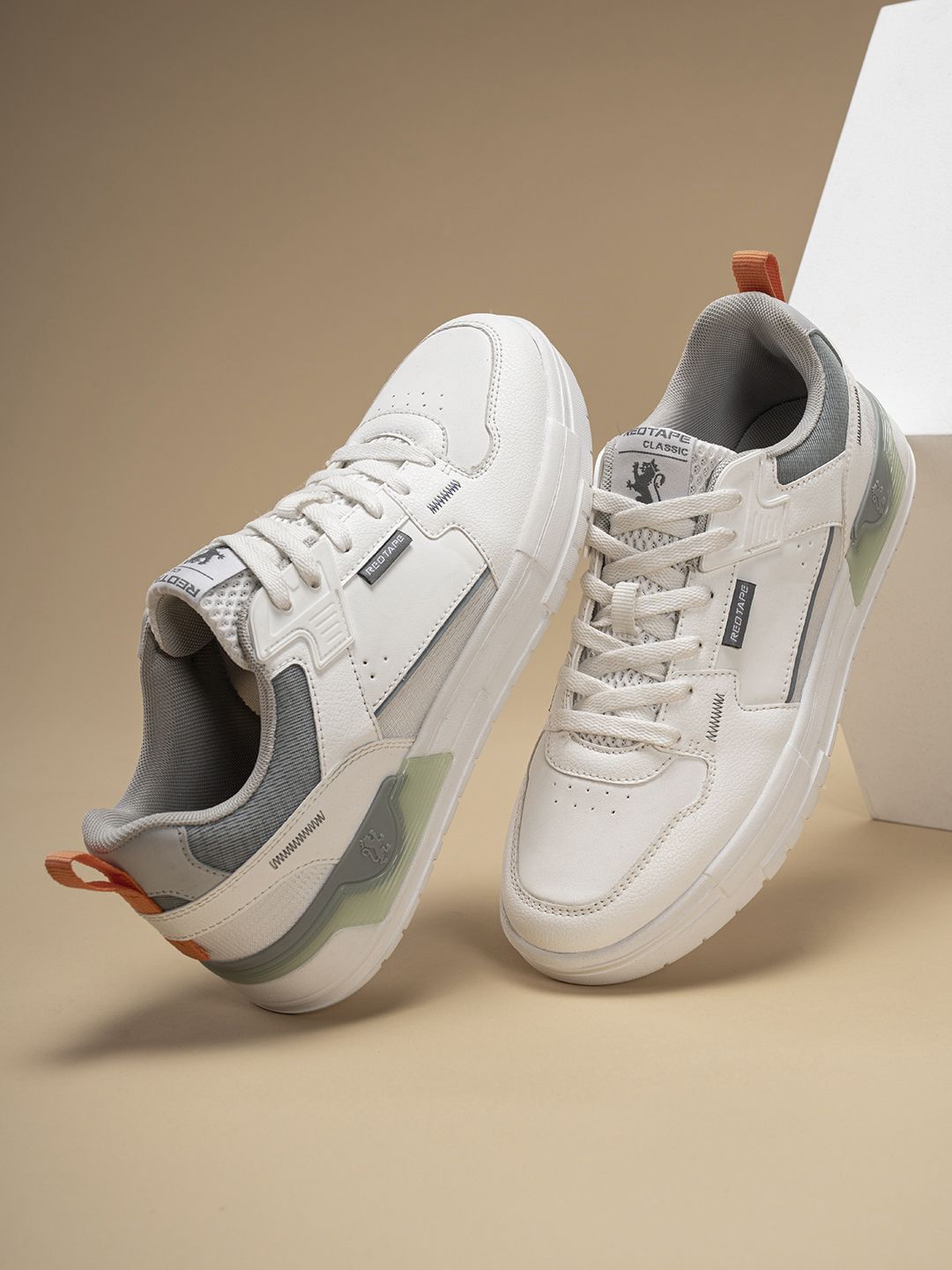Red Tape Men Colourblocked PU Sneakers-picture-49