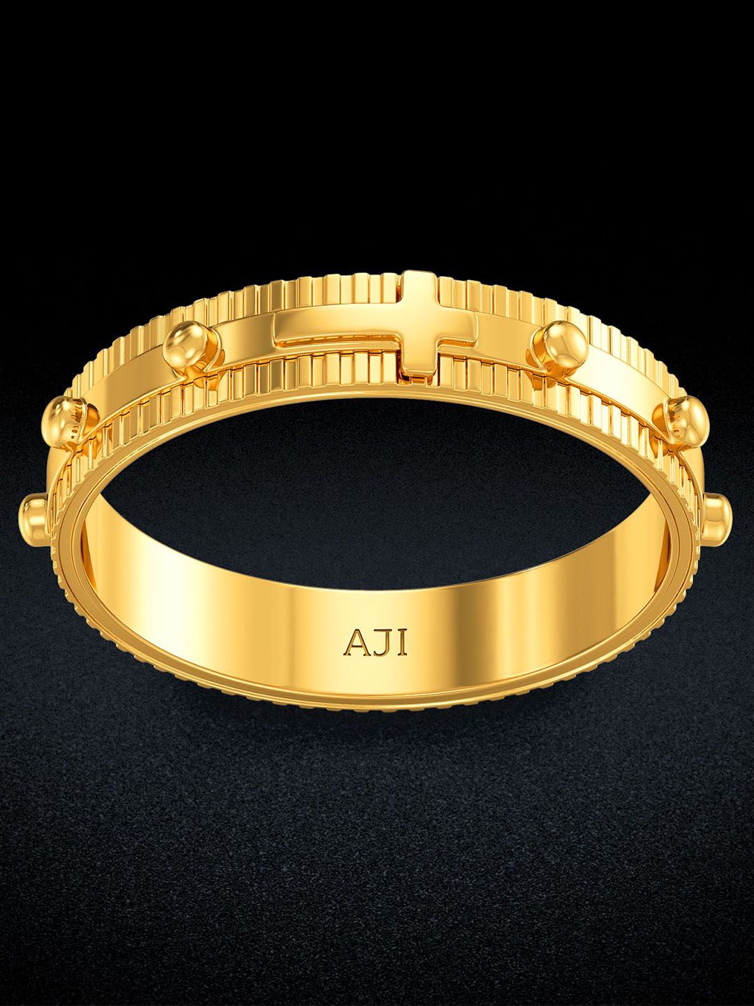 Joyalukkas 22KT Gold Eternal Cross Symbol Ring -3.295 g-picture-25