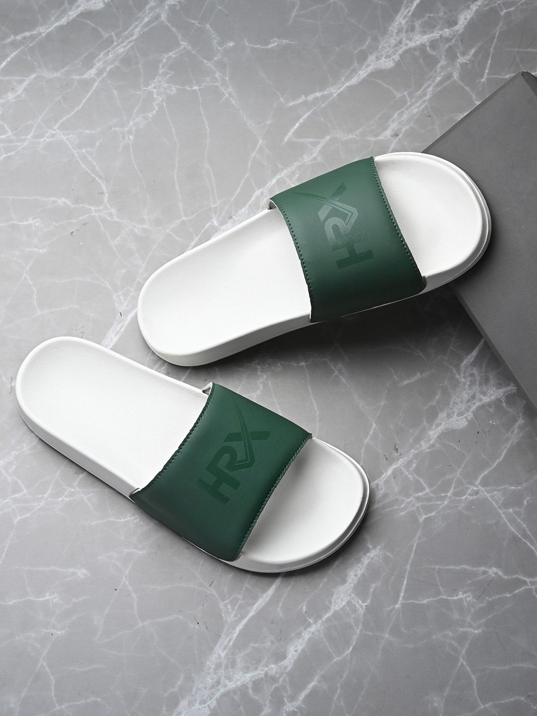 HRX by Hrithik Roshan Men Self Design Sliders-picture-23