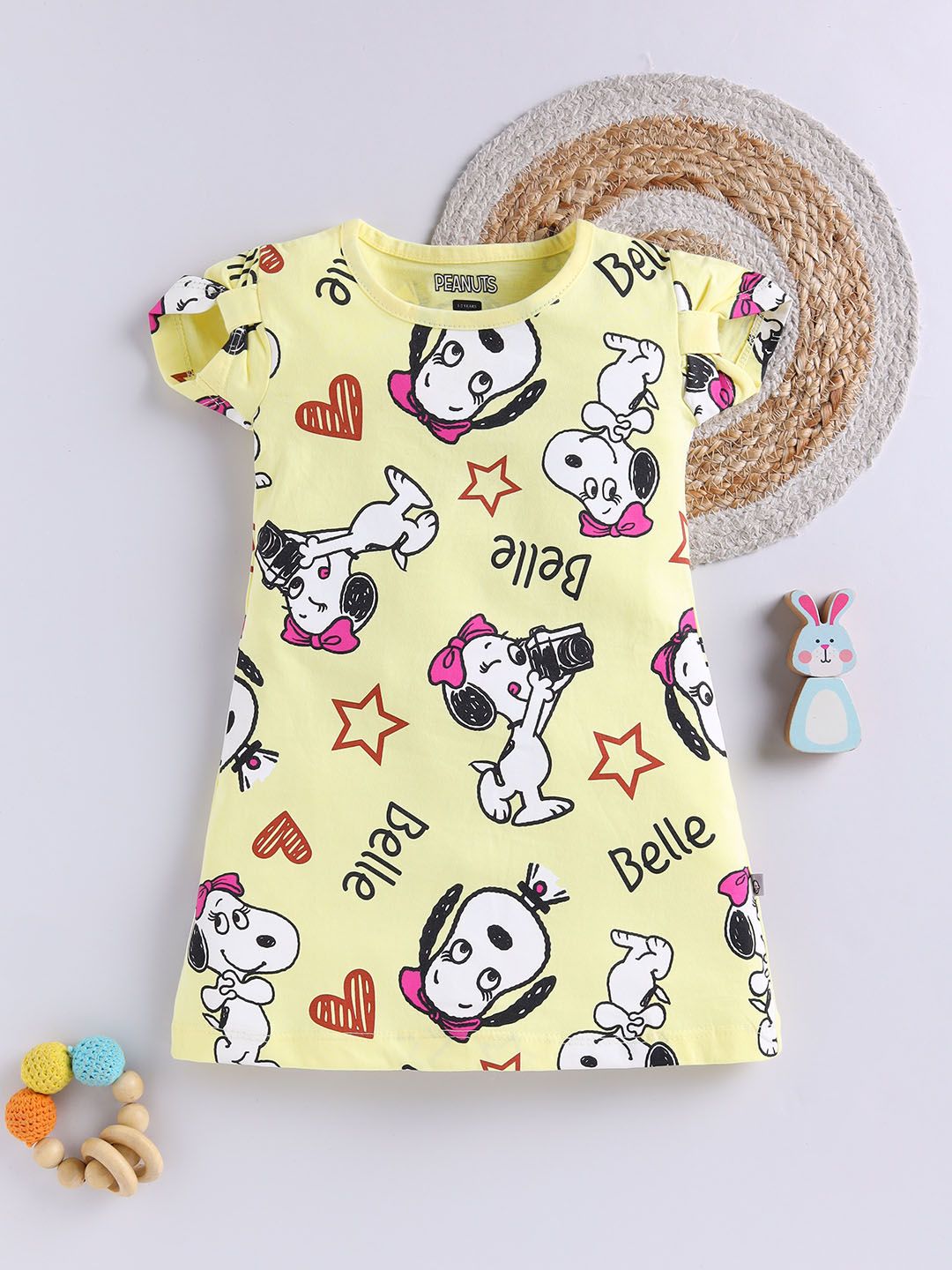 YK X Tinyo Girls Printed A-Line Dress-image-29