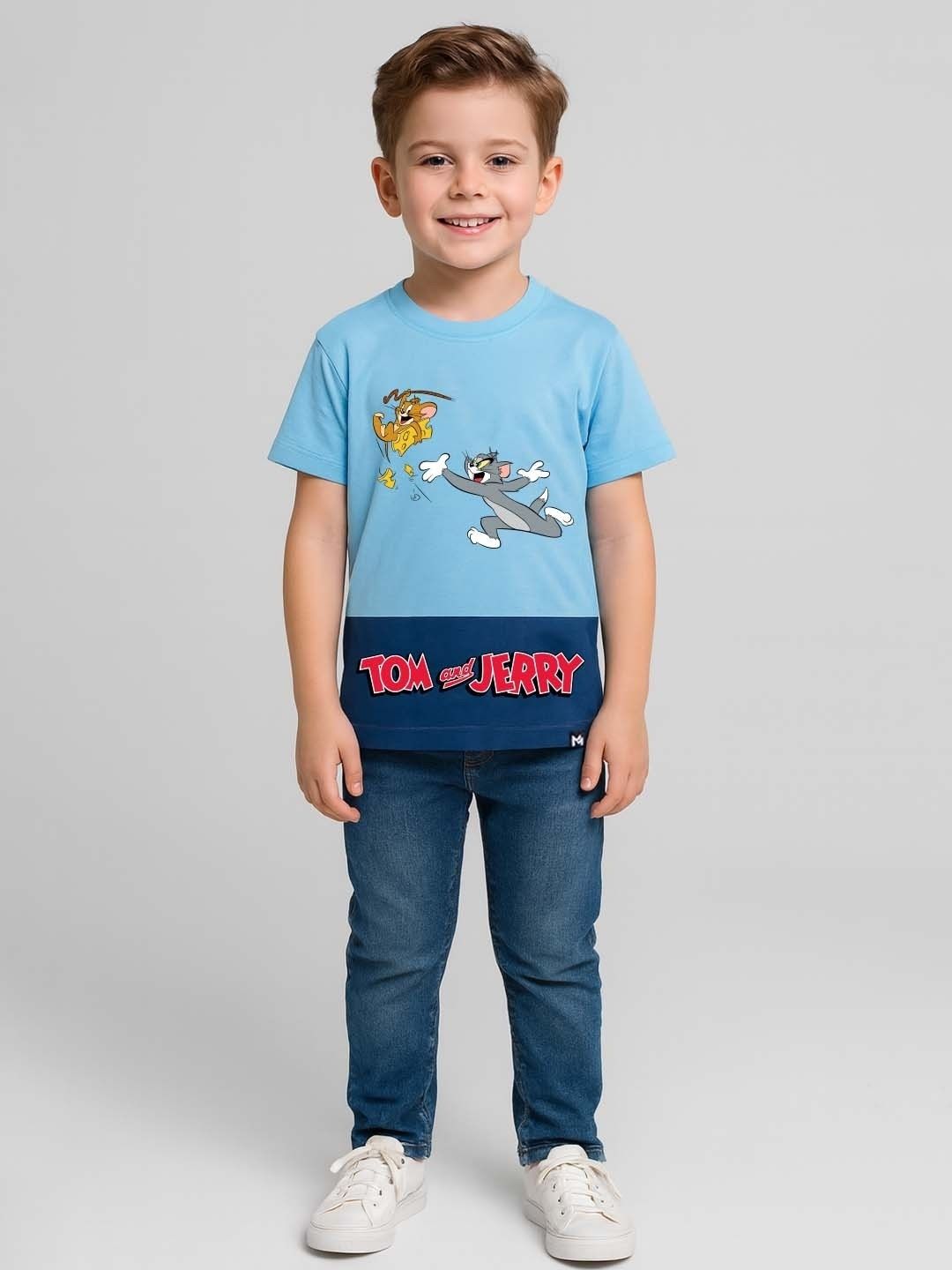 YK X Minute Mirth Boys Tom & Jerry Printed Cotton T-shirt-picture-46