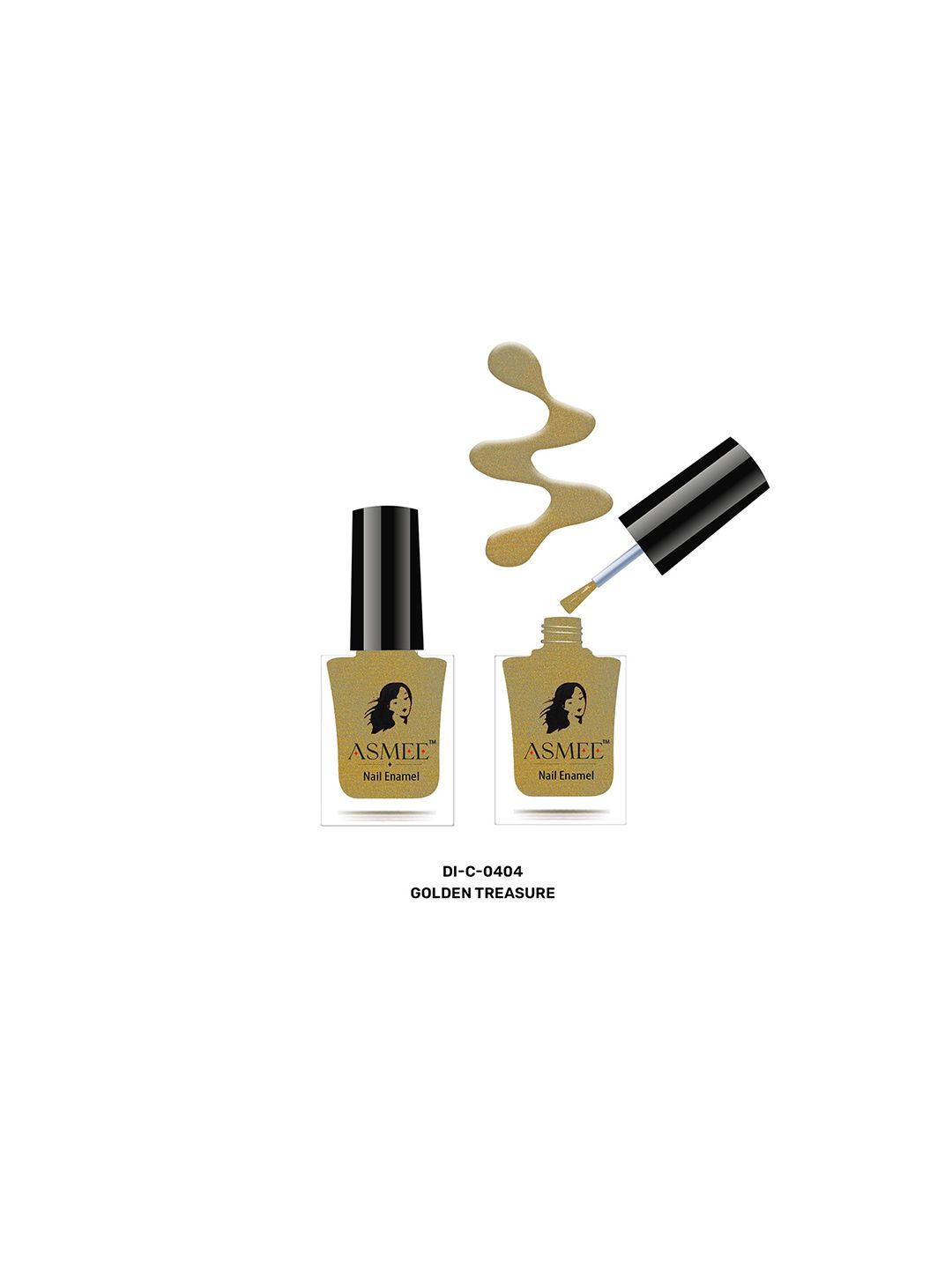 ASMEE Premium Gel Nail Polish- 10 ml- Golden Treasure 0404-picture-11