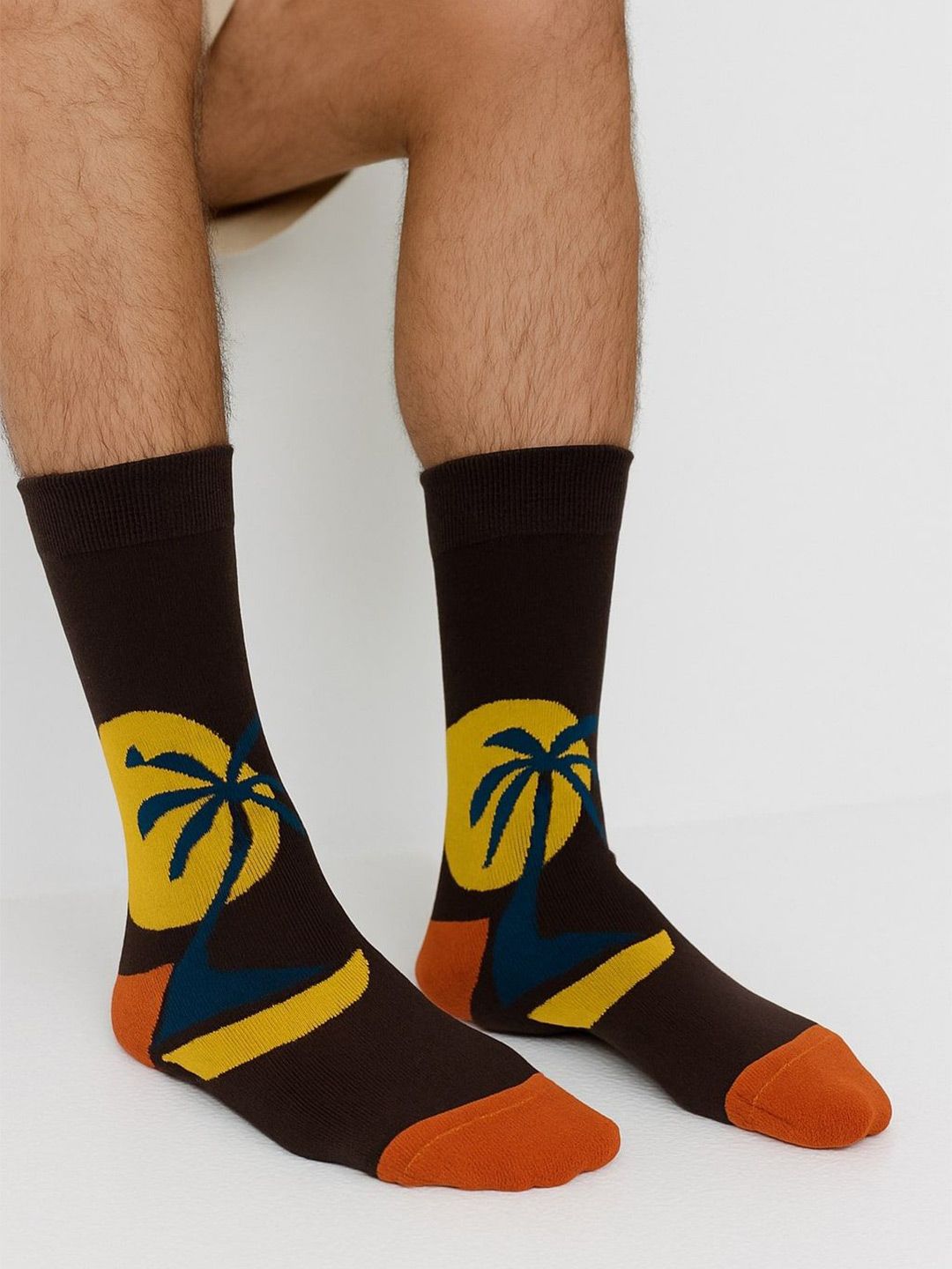 ZEVORA Floral Patterned Calf Length Socks-picture-11