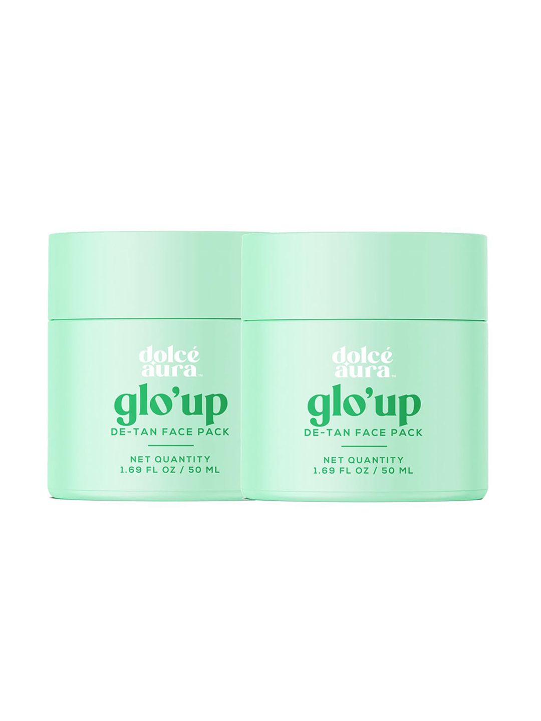 Dolce Aura Set Of 2 Glo'Up De-Tan Face Pack Cream With Kojic Acid & Milk - 50 ml Each-image-44