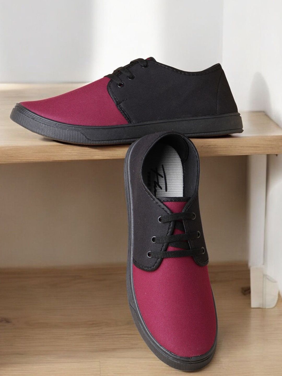 Spotwalk Men Marking Canvas Running Shoes-picture-0