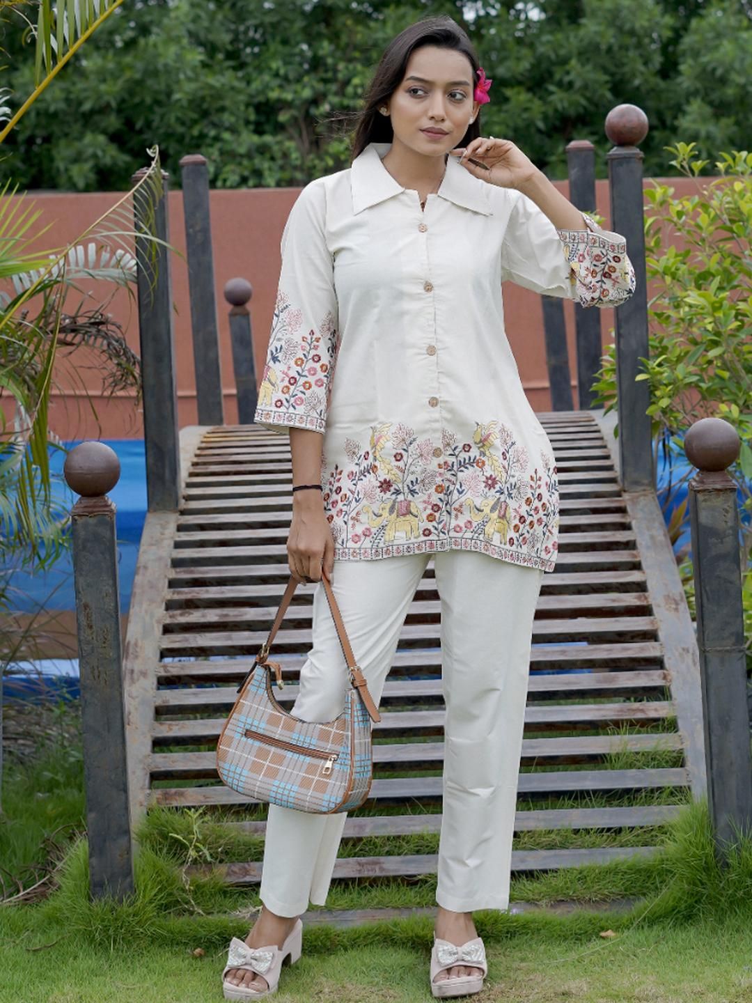 CORSICA Women Khadi Co-Ords Set-picture-17