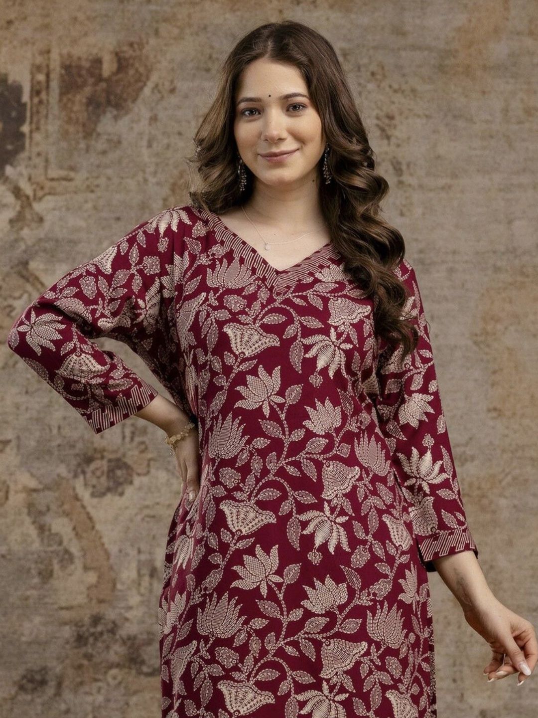 Wawlooks Women Ethnic Motifs Embroidered Kurta-picture-12