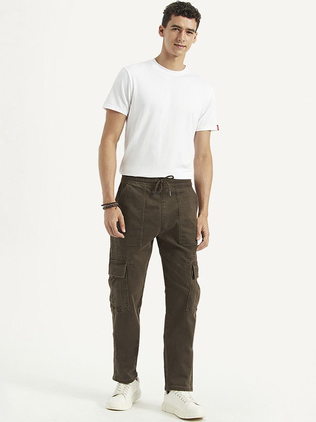 Levis Men Tapered Fit Cargos Trousers-image-1