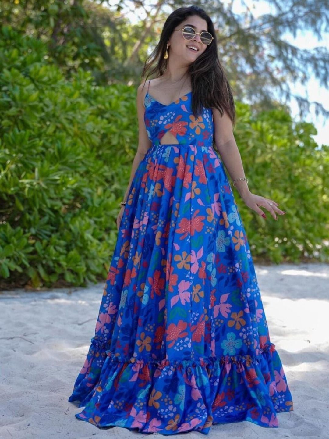 Brand Hill Women Floral Printed Maxi Dress-picture-33