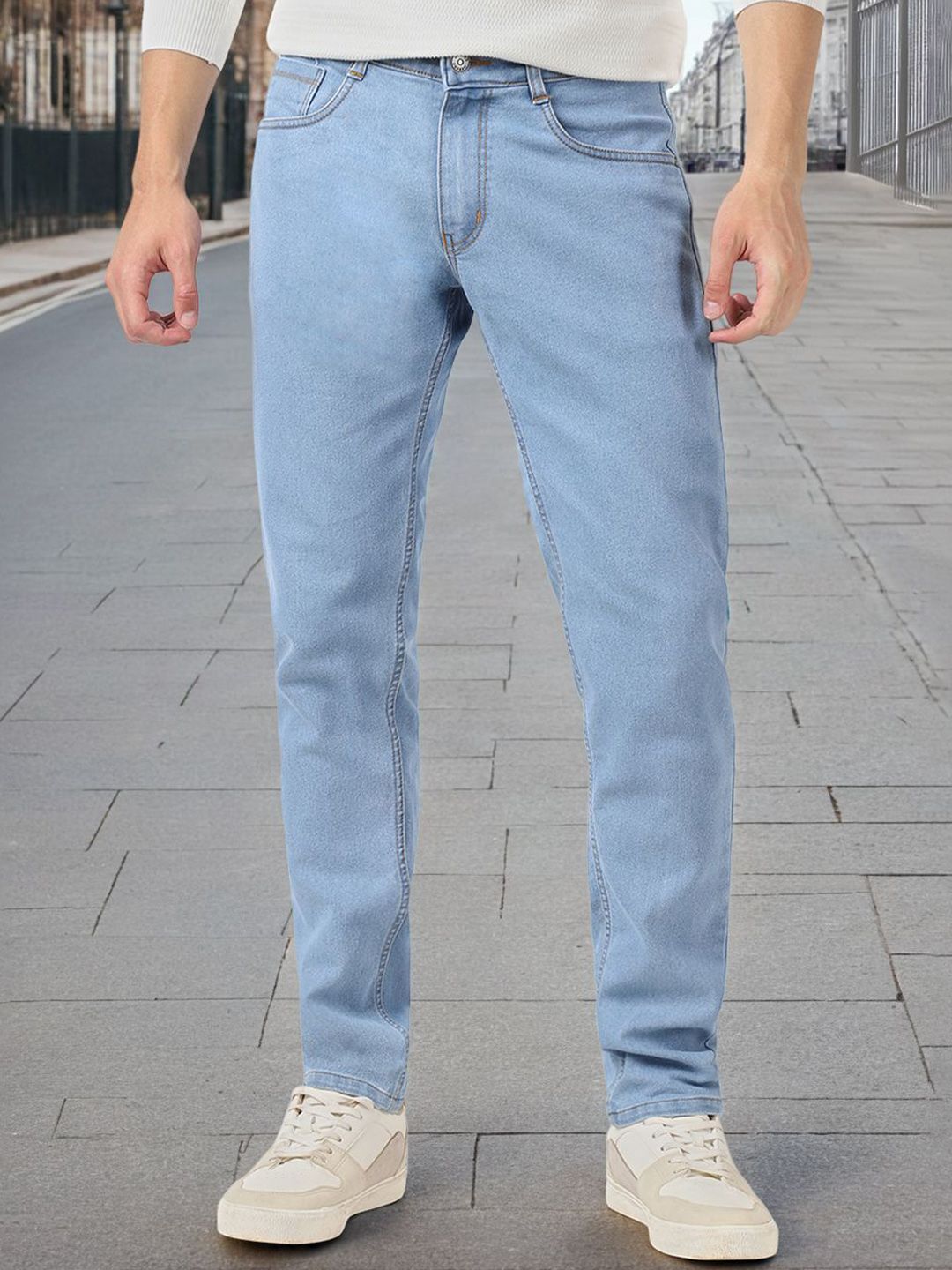 MOHICANS Men Relaxed Fit Mid-Rise Stretchable Jeans-picture-49