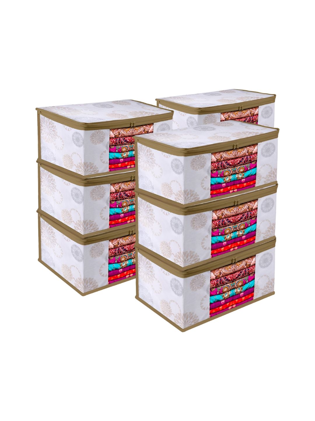 Aura White 6 Pieces Multi-Utility Organisers-image-23