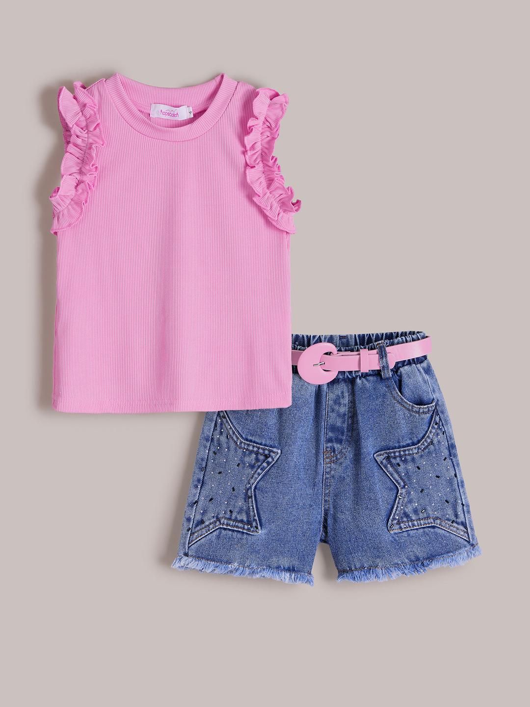 hopscotch 2-Pc Starry Pop Ruffle Shorts Set-picture-37