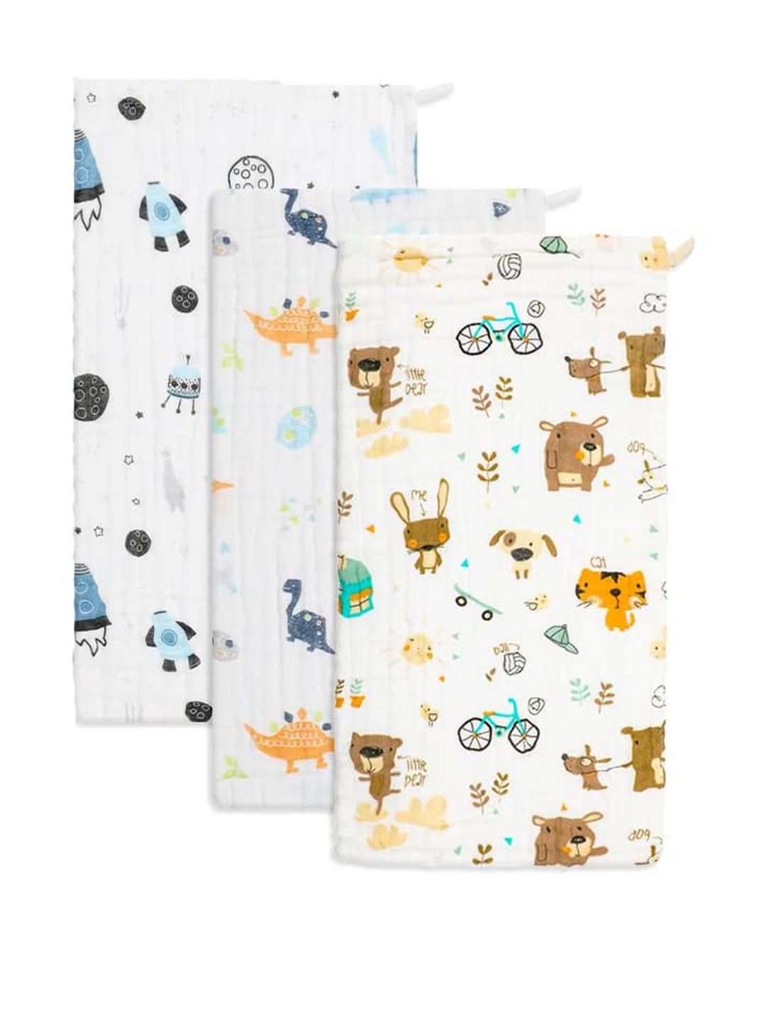 Teri Beri Kids Pack of 3 Baby Muslin Burp Cloth