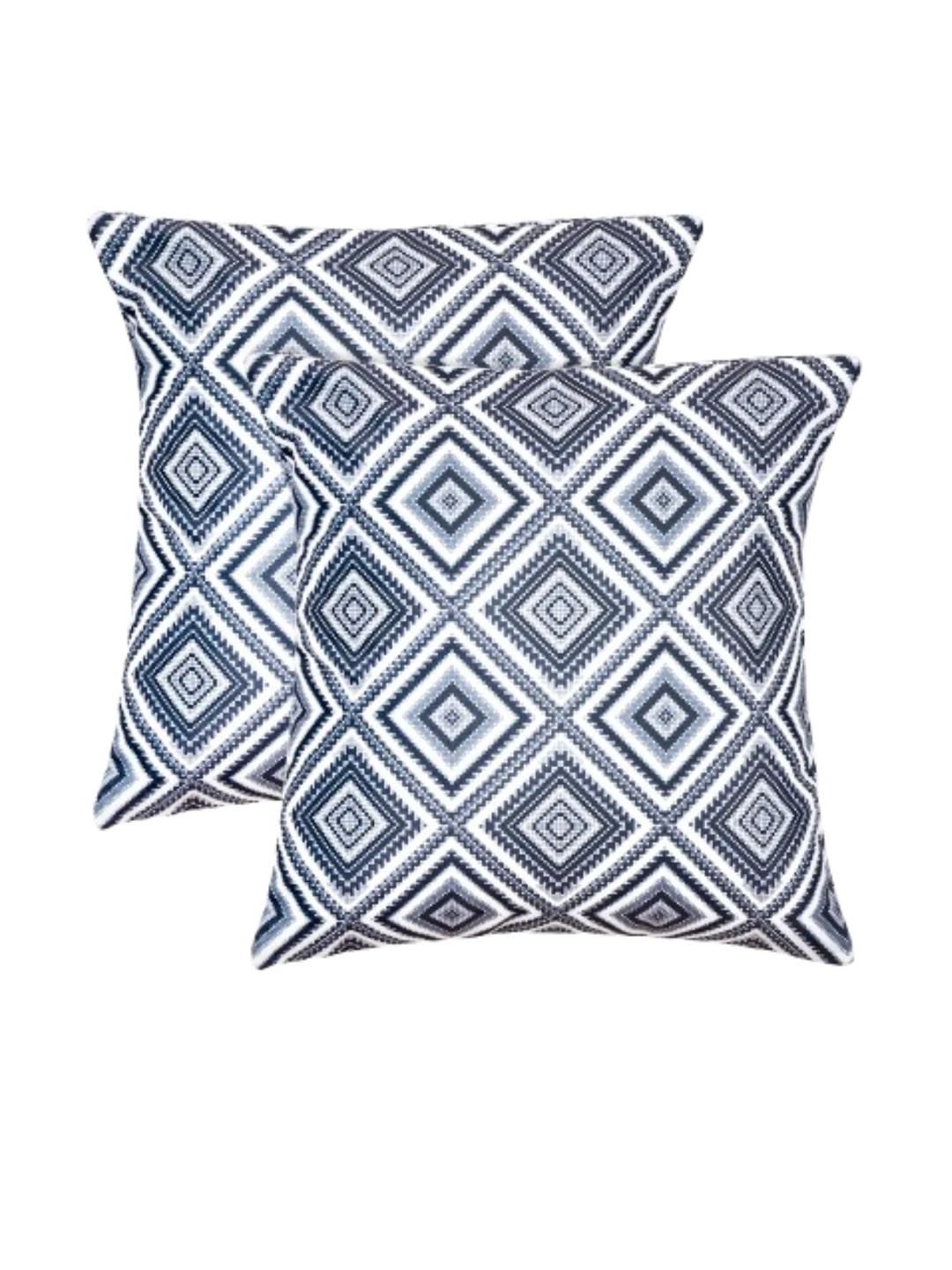 DREAMY URBAN Set of 2 Grey Printed Cushion Covers-picture-35